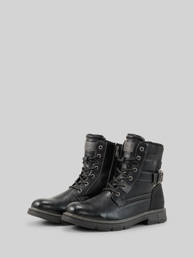 Bottes imperméables avec boucles par Men, black