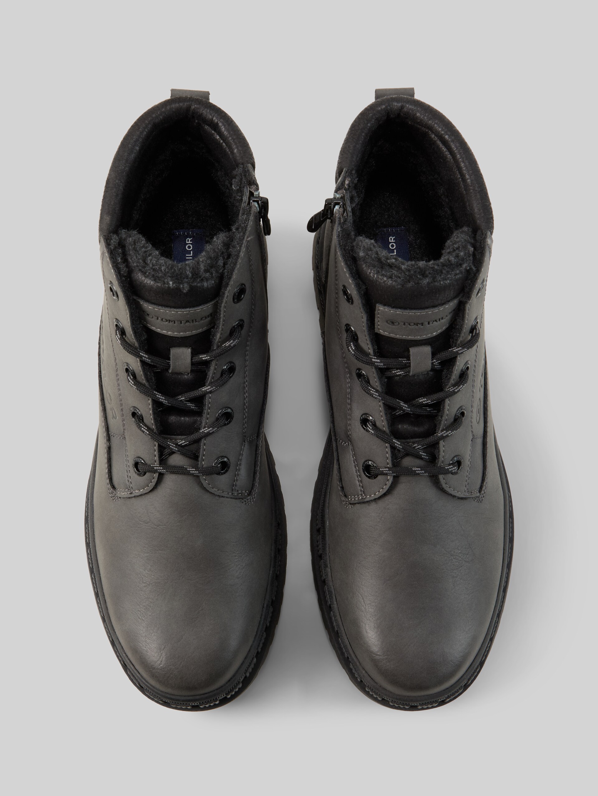Bottes doublées en simili-cuir - grey - Vue du produit du haut