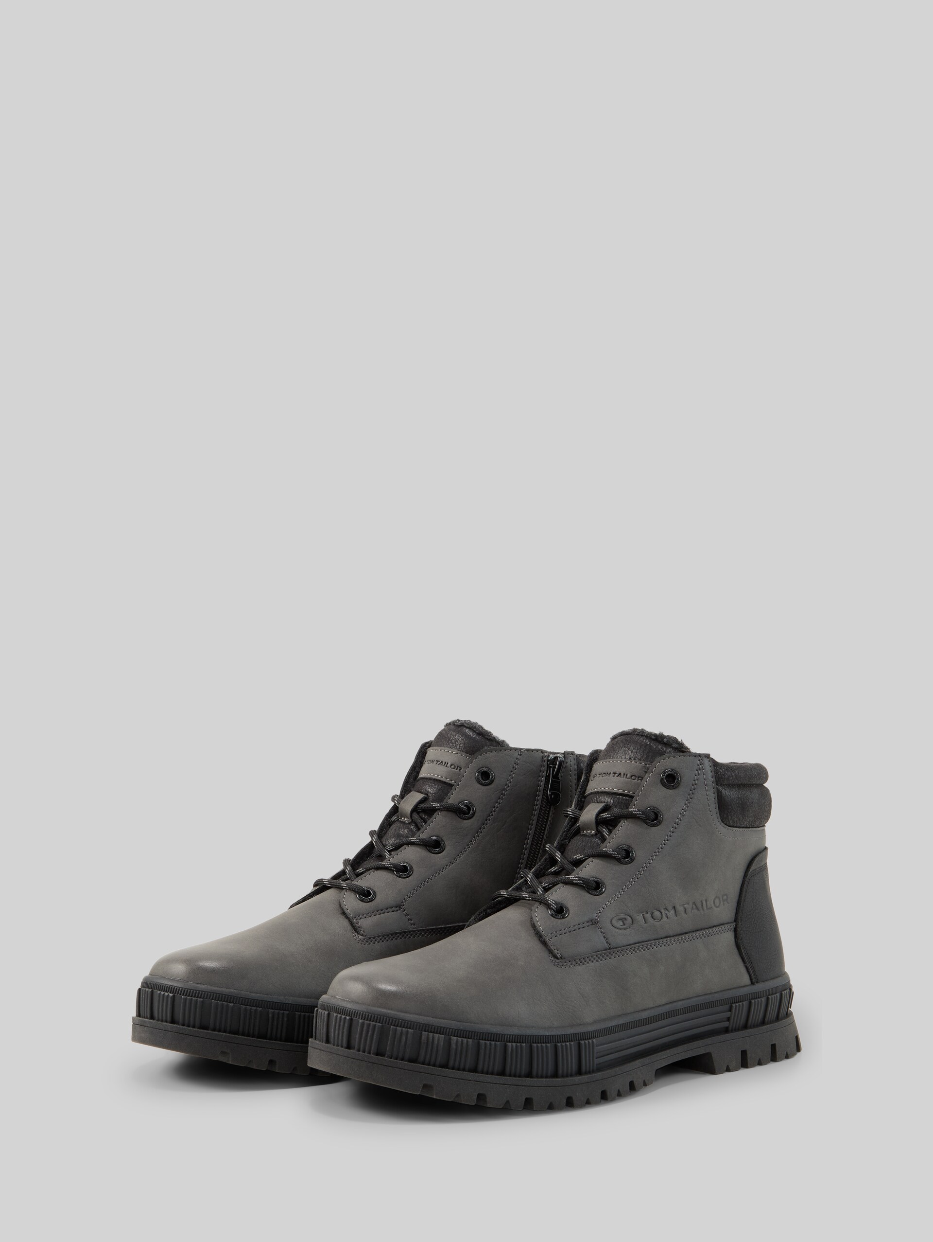 Bottes doublées en simili-cuir - grey - vue latérale du produit