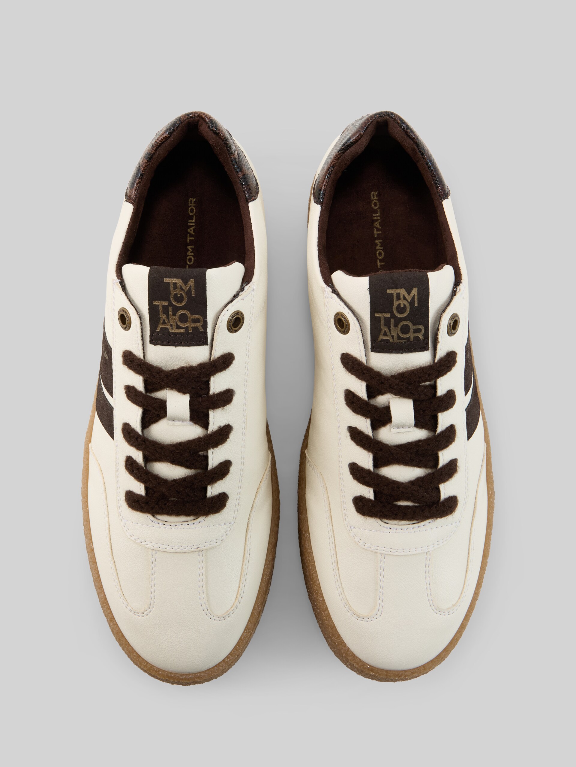 Baskets en simili cuir - offwhite-multi - Vue du produit du haut