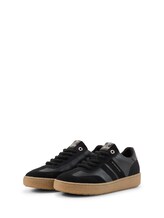 Geselecteerd, Sneakers van kunstleer door Tom Tailor, zwart