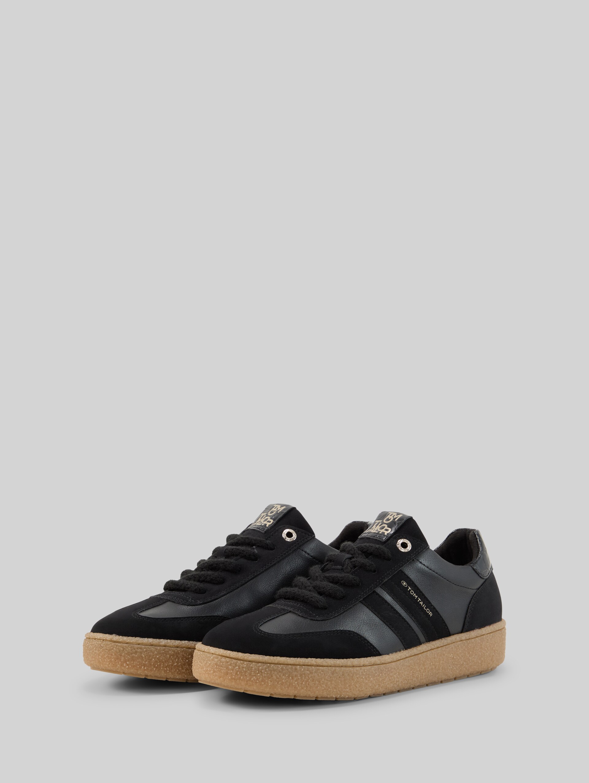 Sneakers van kunstleer - black - zijaanzicht product