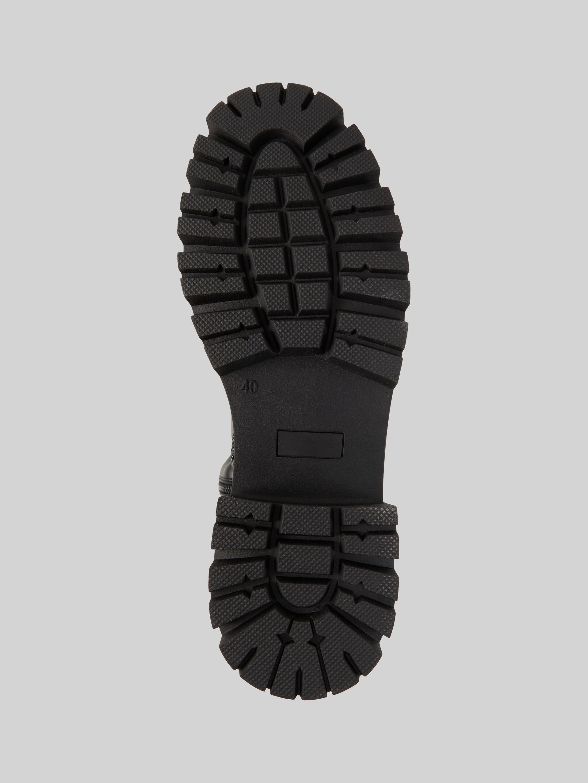Bottes doublées à talons carrés - black - Vue du produit semelle 