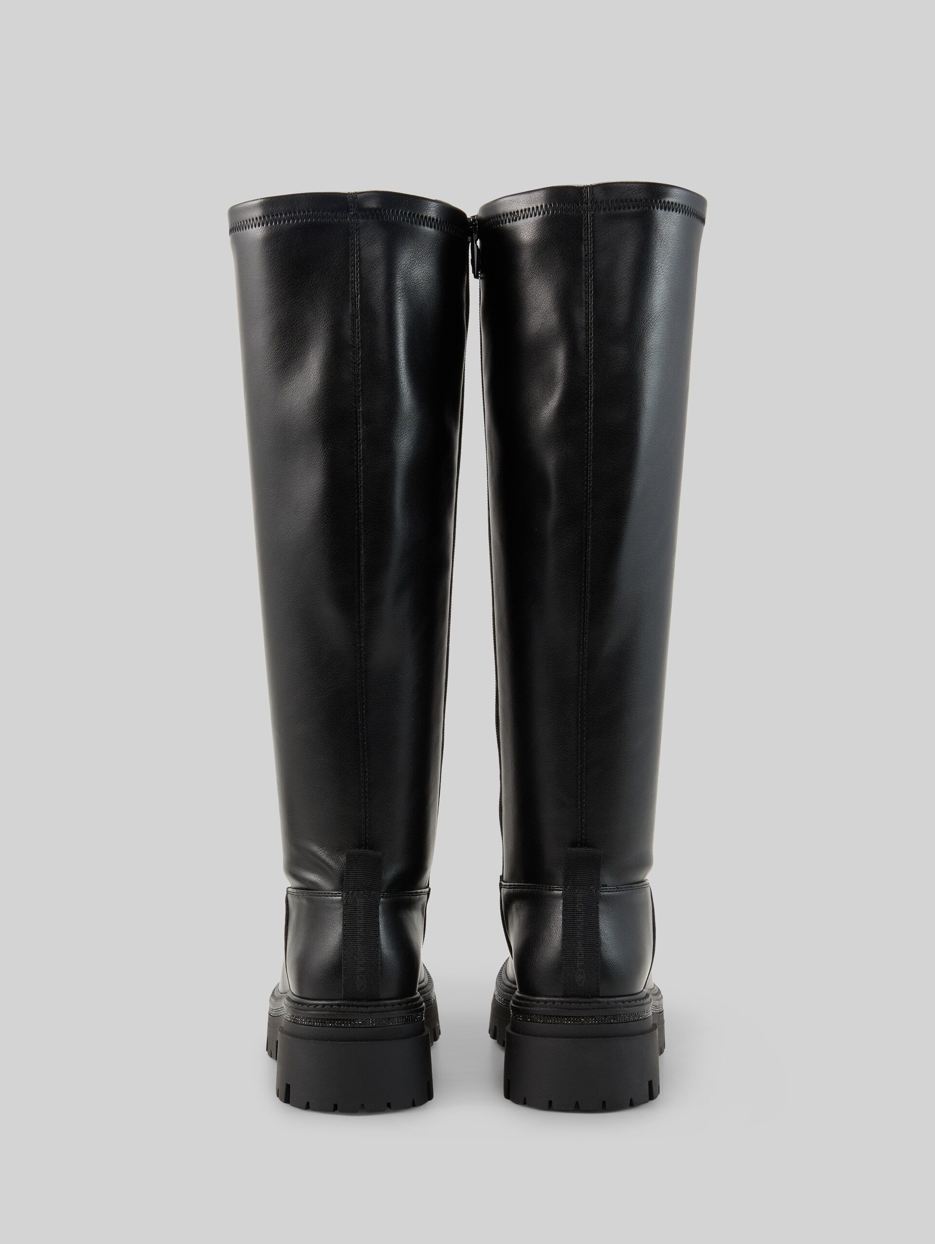 Bottes doublées à talons carrés - black - Vue arrière du produit