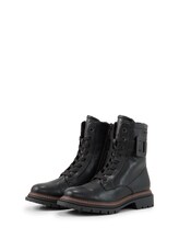 Sélectionné, Bottes imperméables avec boucles par Tom Tailor, noires