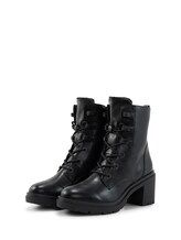 Ausgewählt, Gefütterte Stiefel mit Blockabsatz von Tom Tailor, schwarz