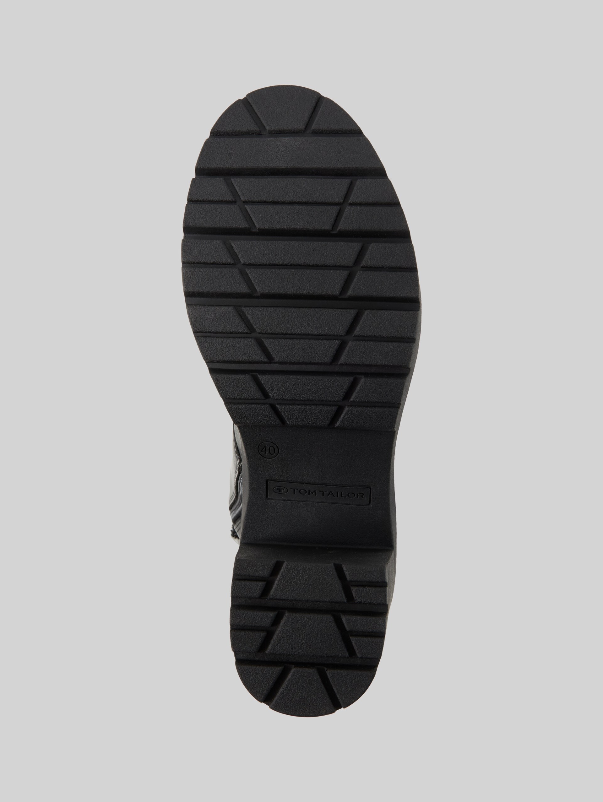 Gefütterte Stiefel mit Blockabsatz - black - Produkt-Ansicht Sohle