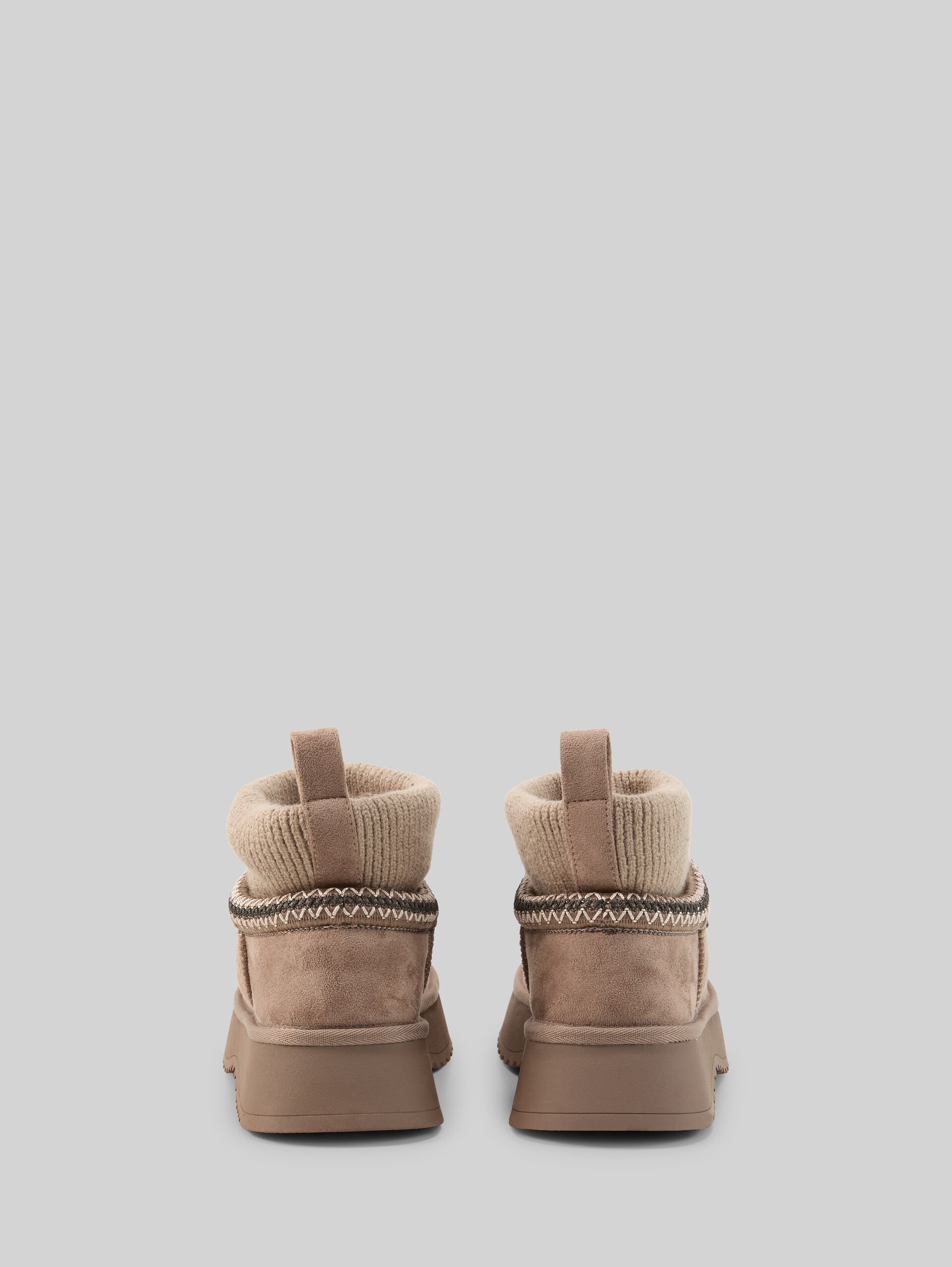 Bottines de neige brodées - mud - Vue arrière du produit