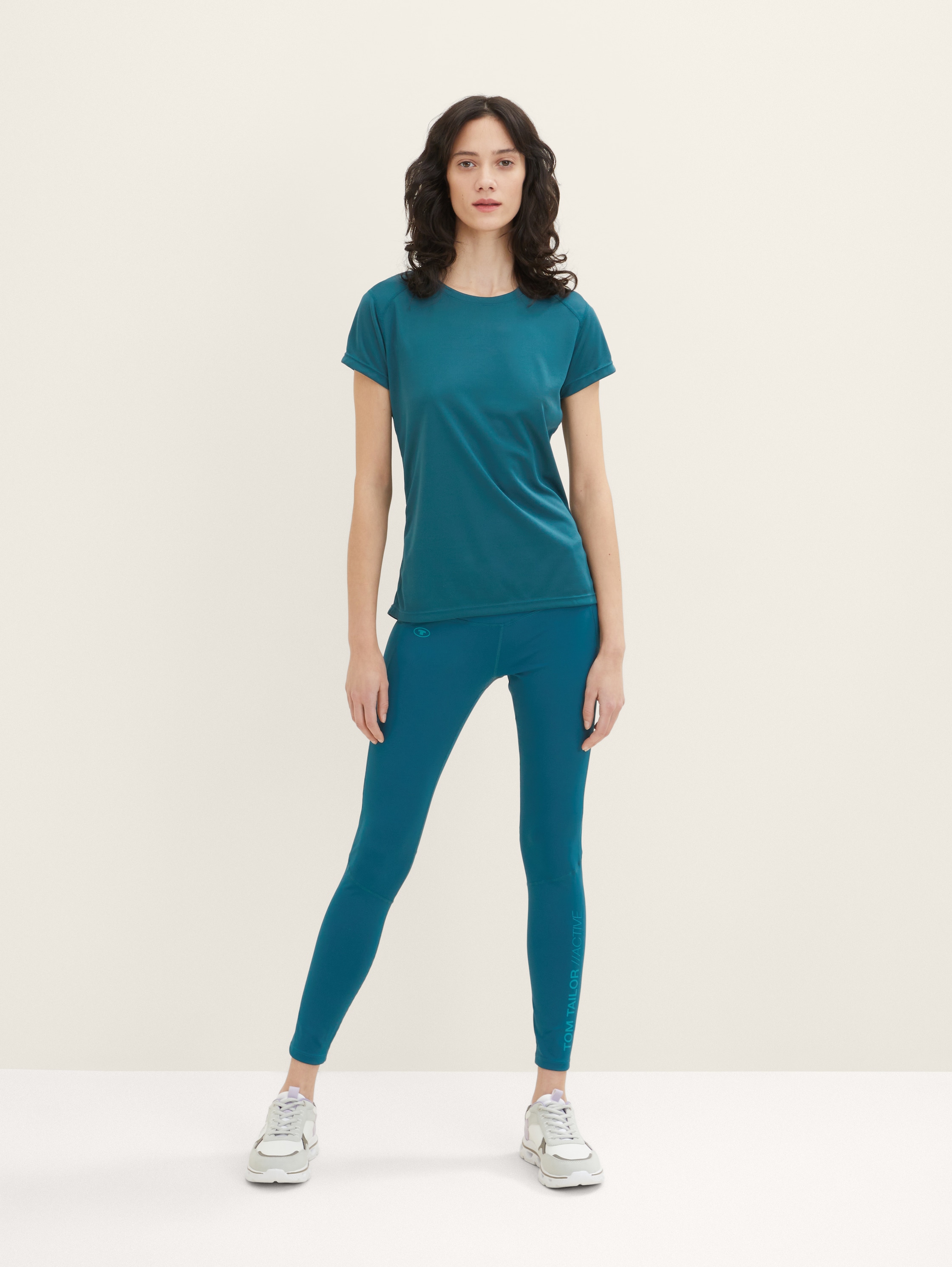 Sporttights in enkellengte - Dark Deep Lake