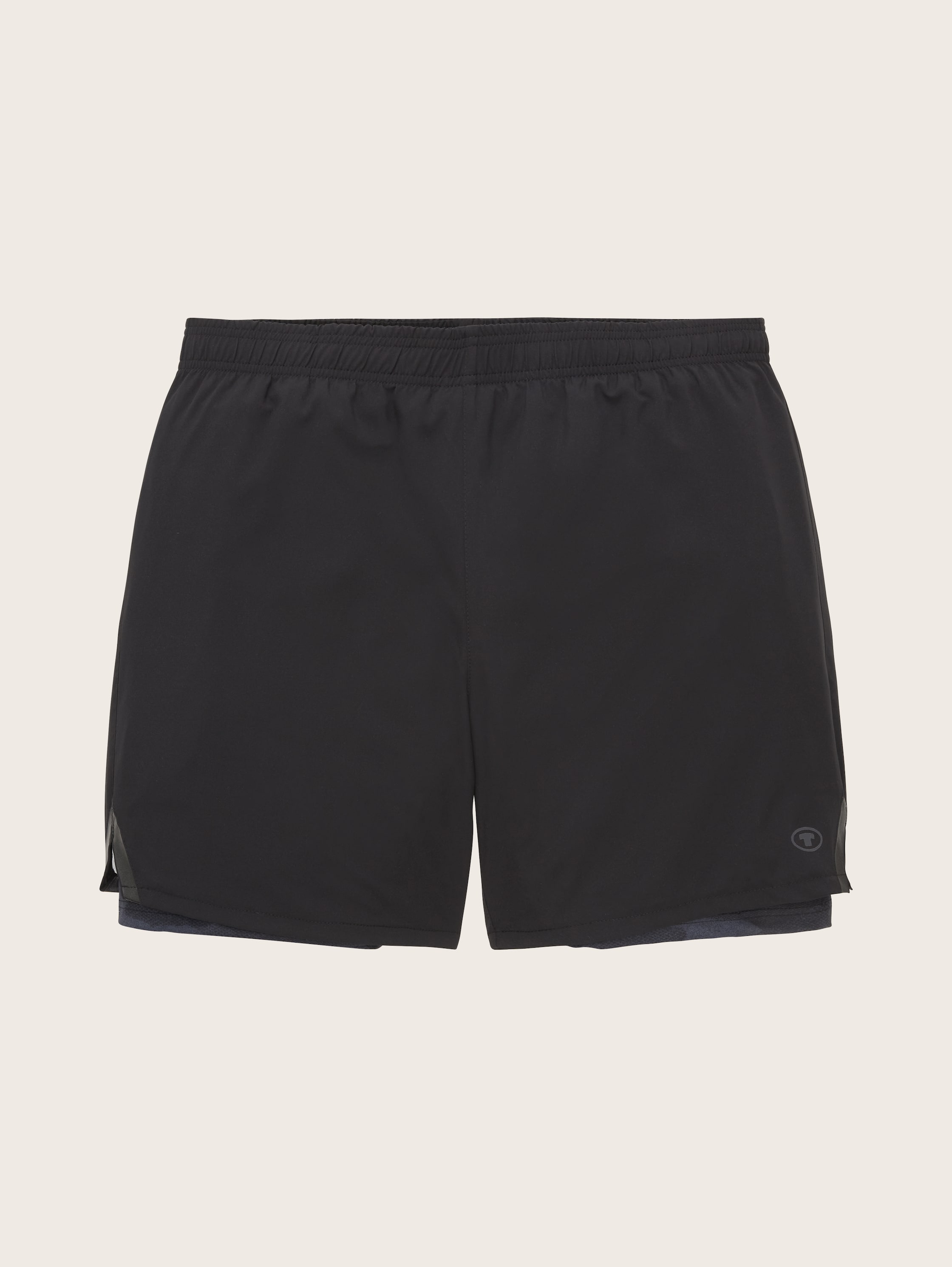 2-in-1 sports shorts - Black/Black