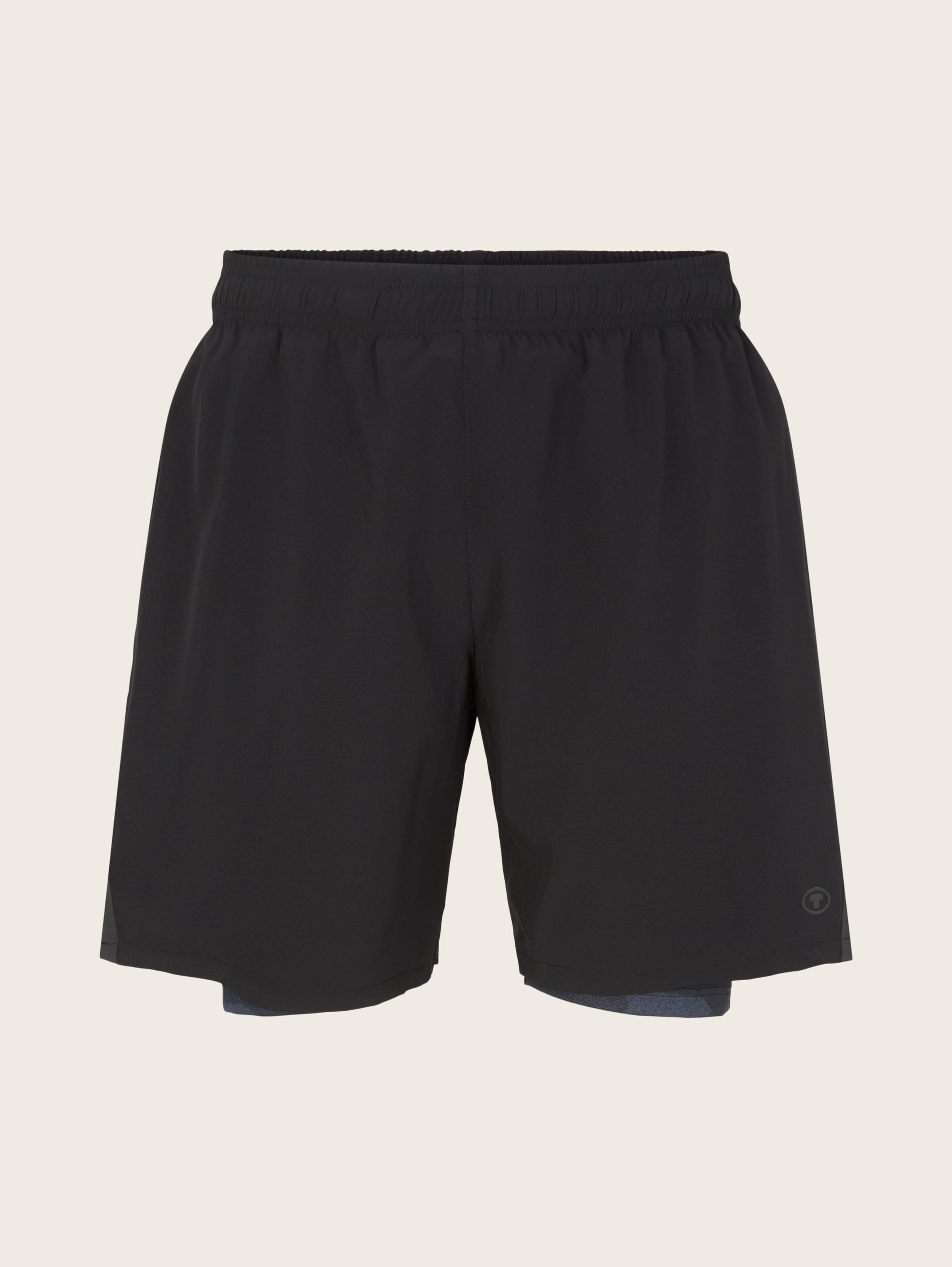 2-in-1 sports shorts - Black/Black