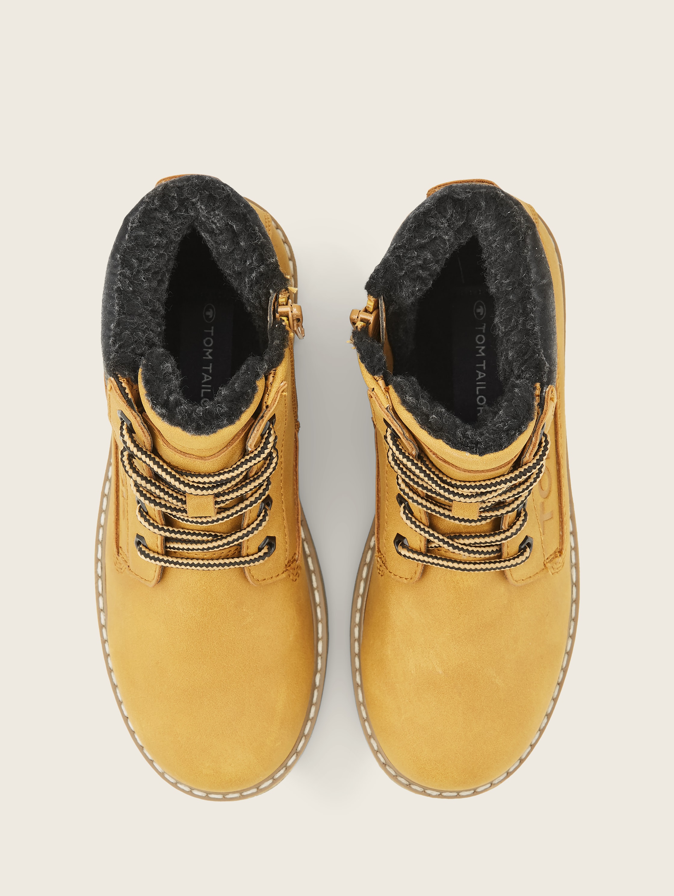 Effen laarzen - camel -