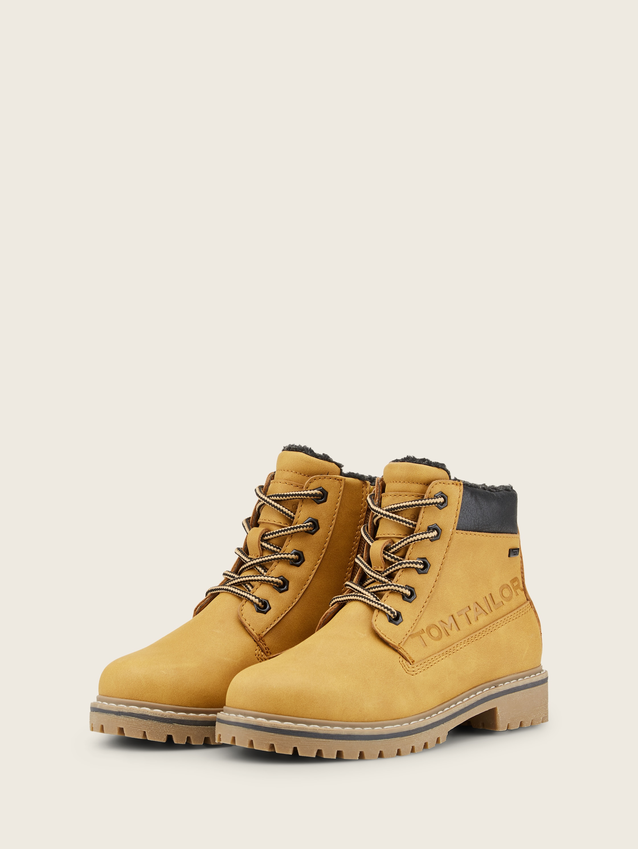 Effen laarzen - camel -