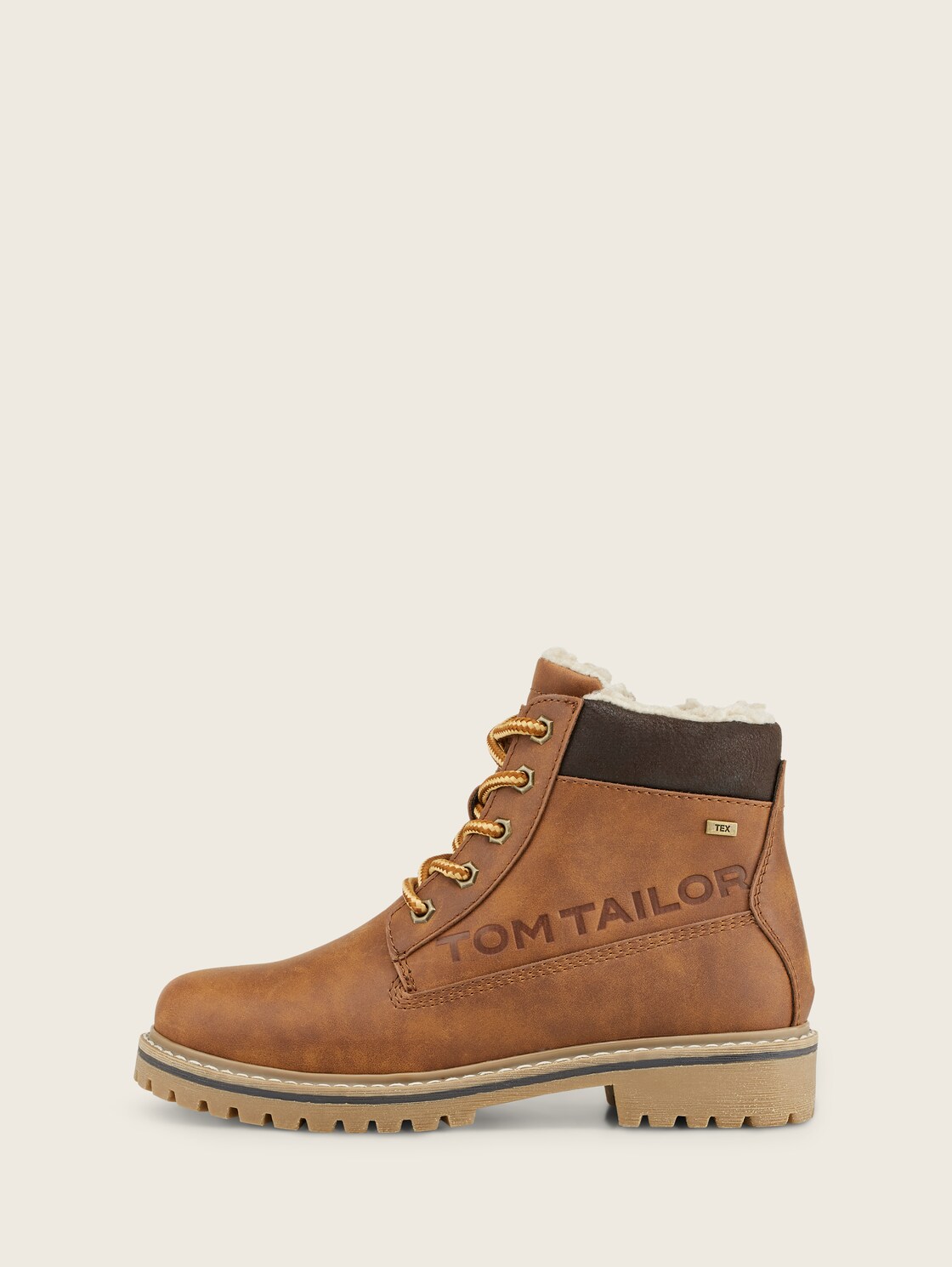 Unifarbene Stiefel - nuts - seitliche Produkt-Ansicht