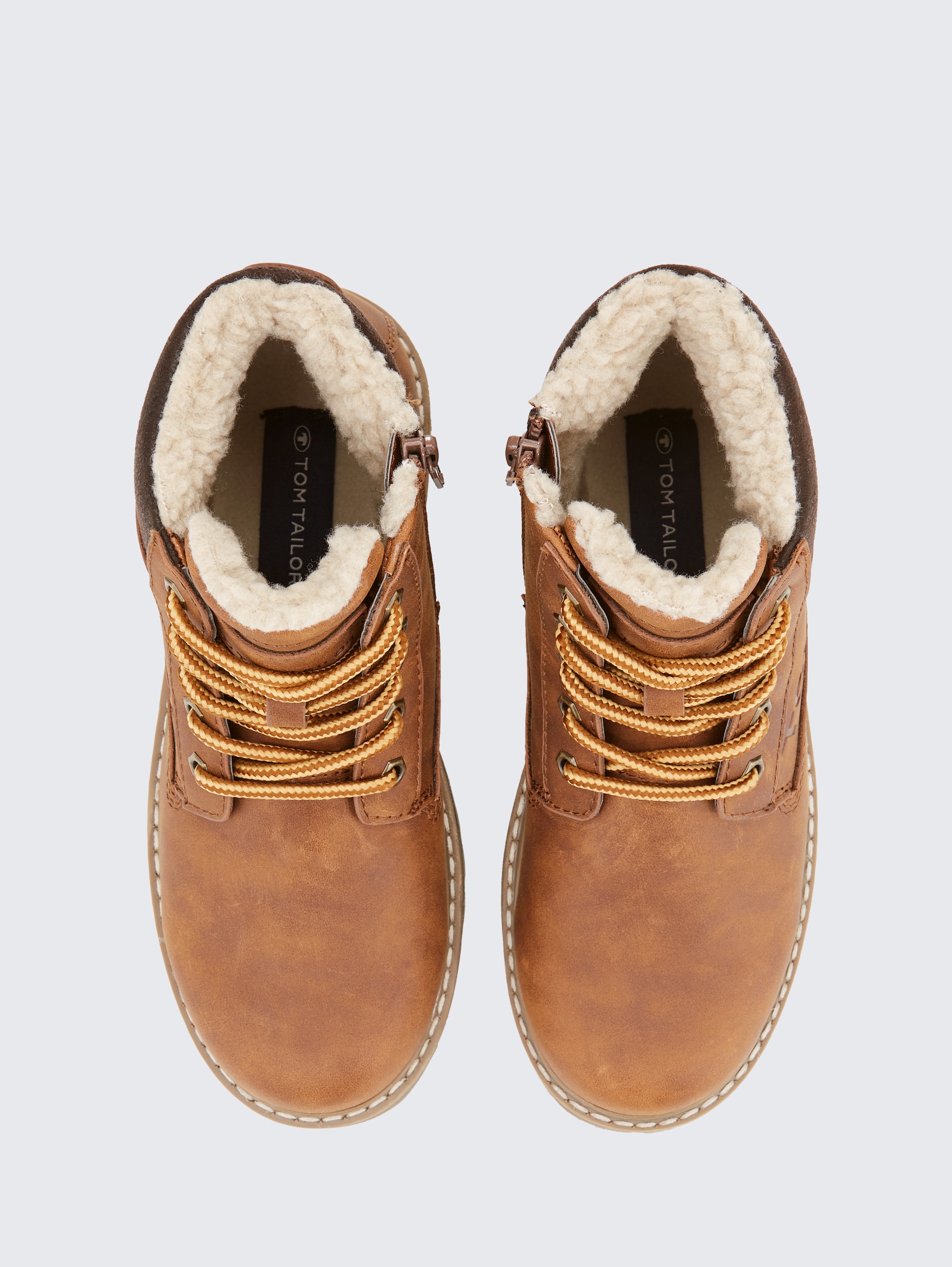 Unifarbene Stiefel - nuts - Produkt-Ansicht von oben 