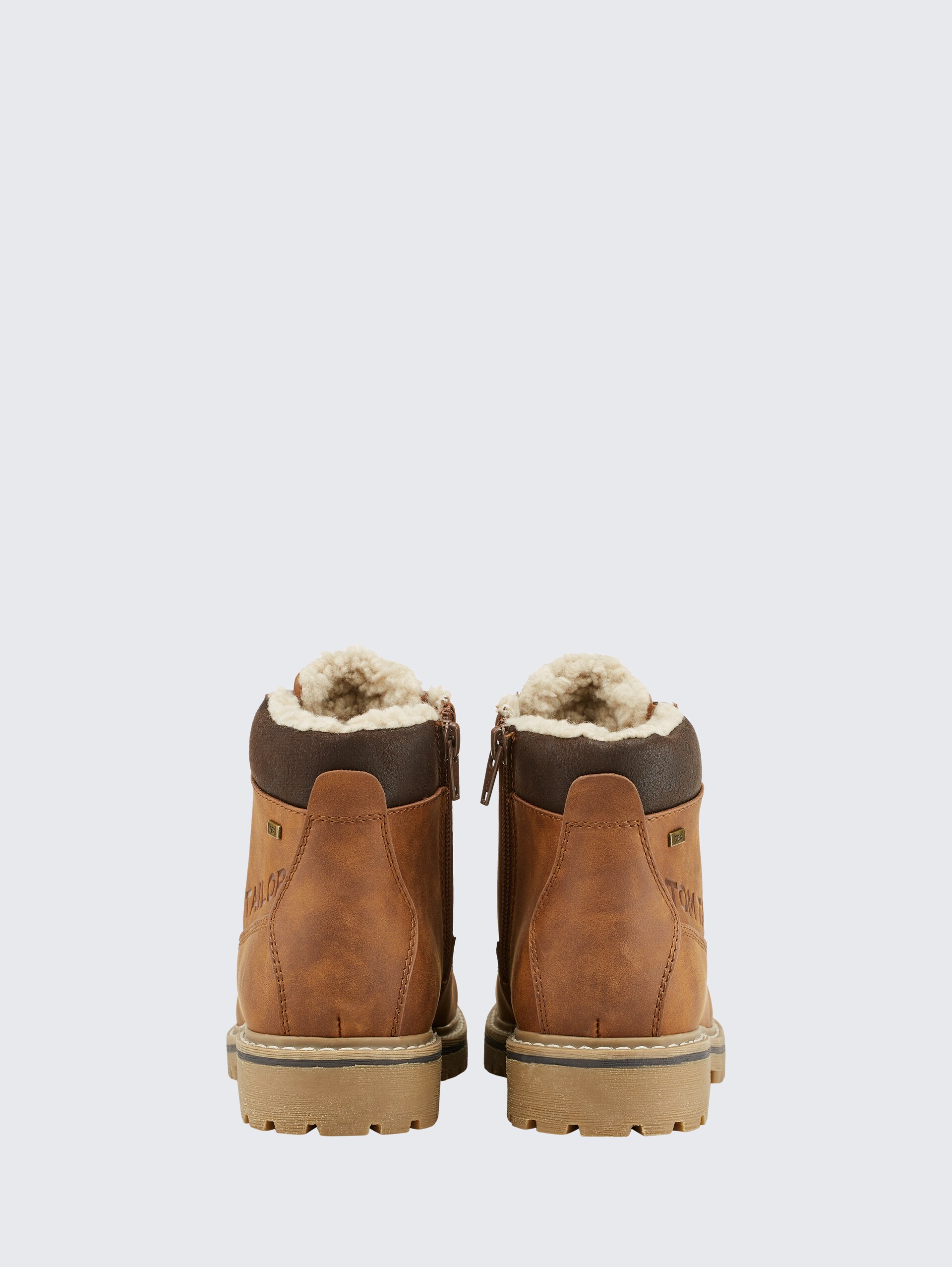 Unifarbene Stiefel - nuts - Produkt-Rückansicht