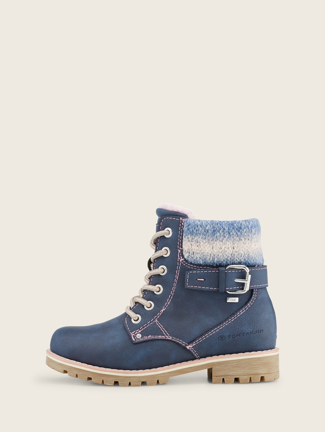Gefütterte Stiefel - denim - seitliche Produkt-Ansicht