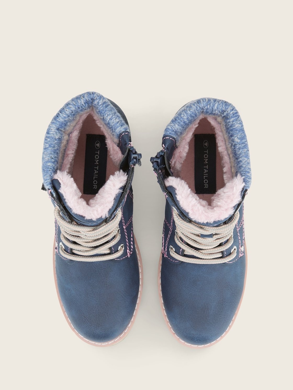 Gefütterte Stiefel - denim - Produkt-Ansicht von oben 