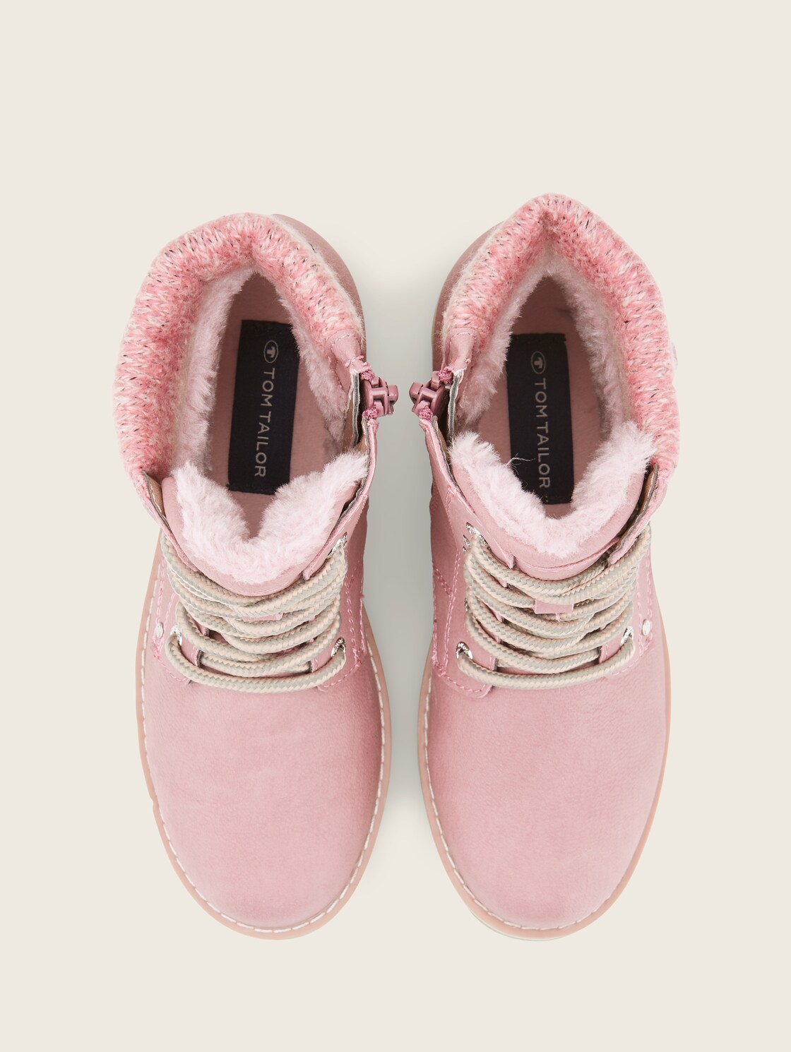 Gefütterte Stiefel - rose - Produkt-Ansicht von oben 