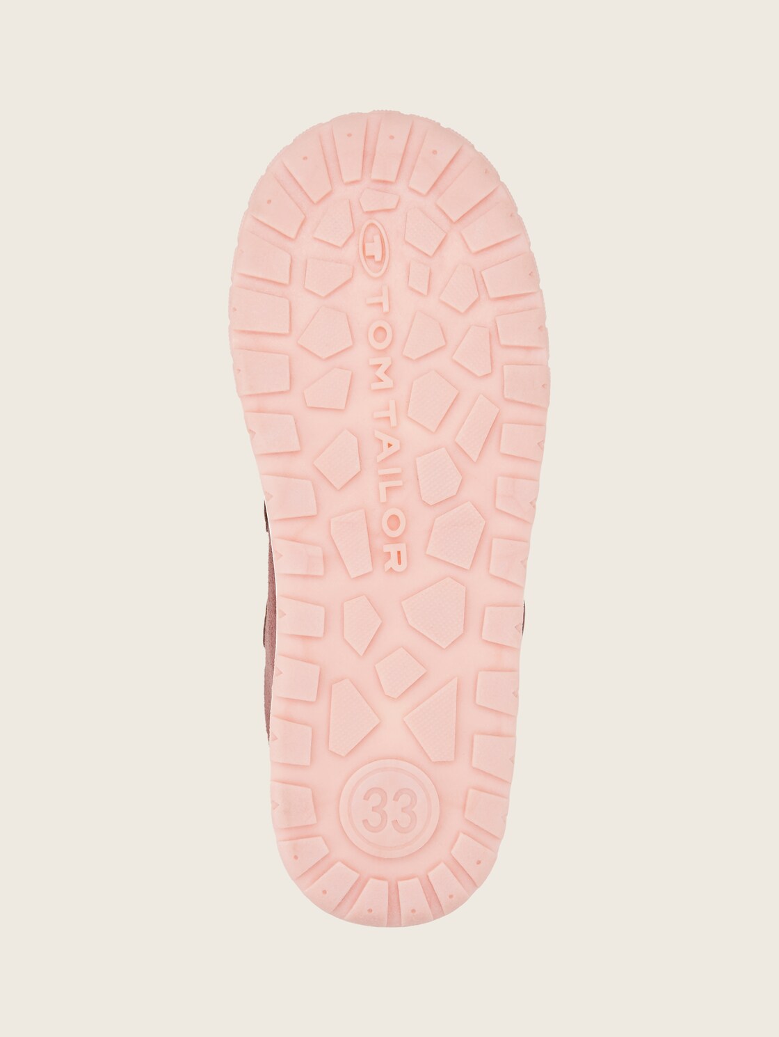 Sneaker mit hochwertigem Kunstleder - old rose - Produkt-Ansicht Sohle