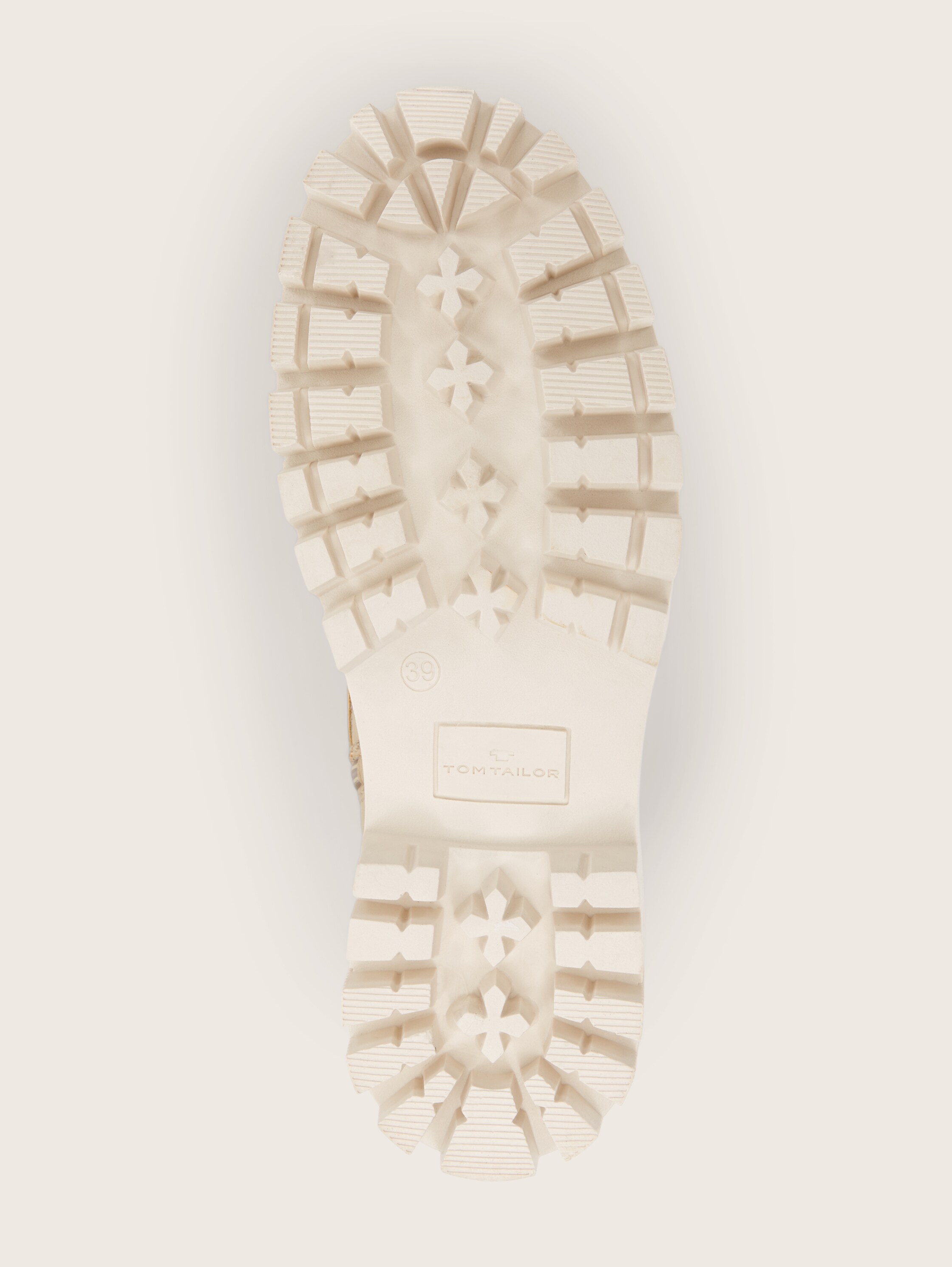 gevoerde laarzen - beige - Productaanzicht zool 