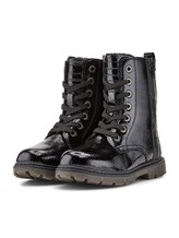 Geselecteerd, Gevoerde laarzen van imitatieleer door Tom Tailor, zwart