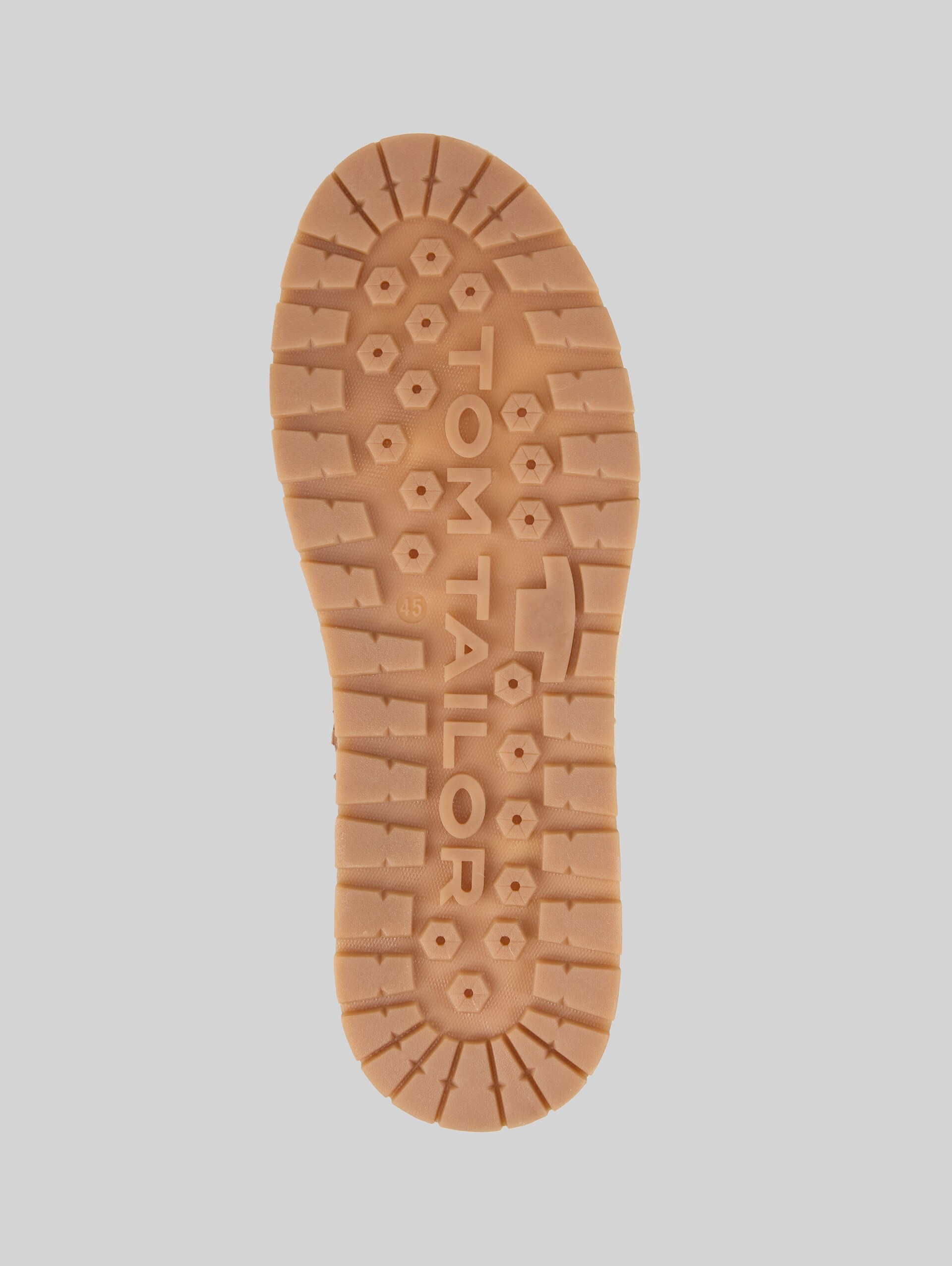 Waterproof ankle boots with lining - nuts - Product view sole 