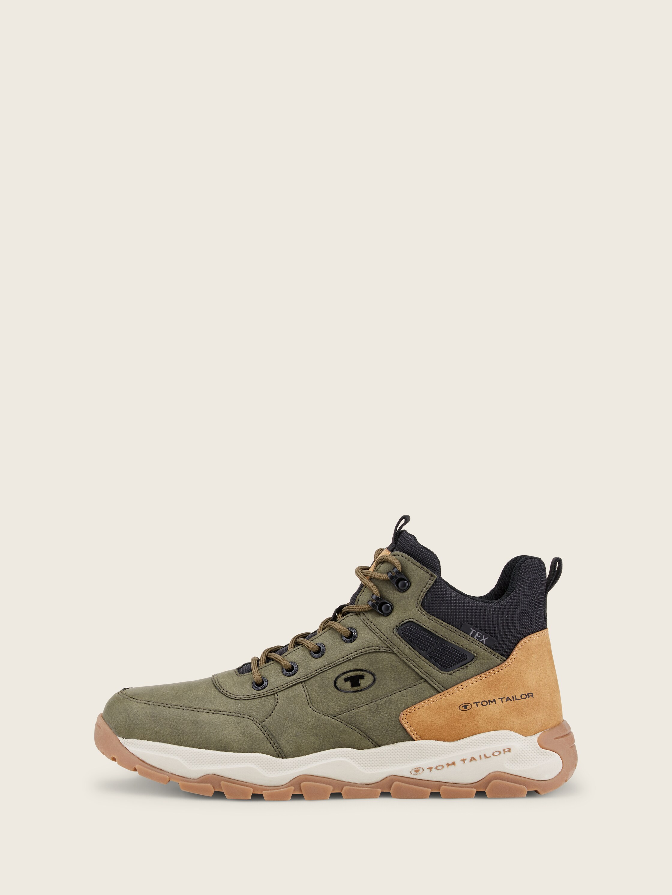 Trekking-Schuhe - khaki - seitliche Produkt-Ansicht