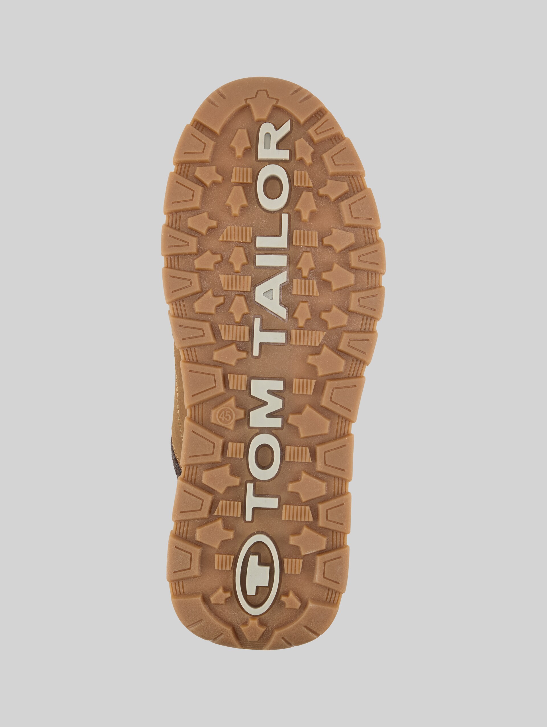Wasserfeste Schnürstiefel mit Fütterung - cognac - Produkt-Ansicht Sohle