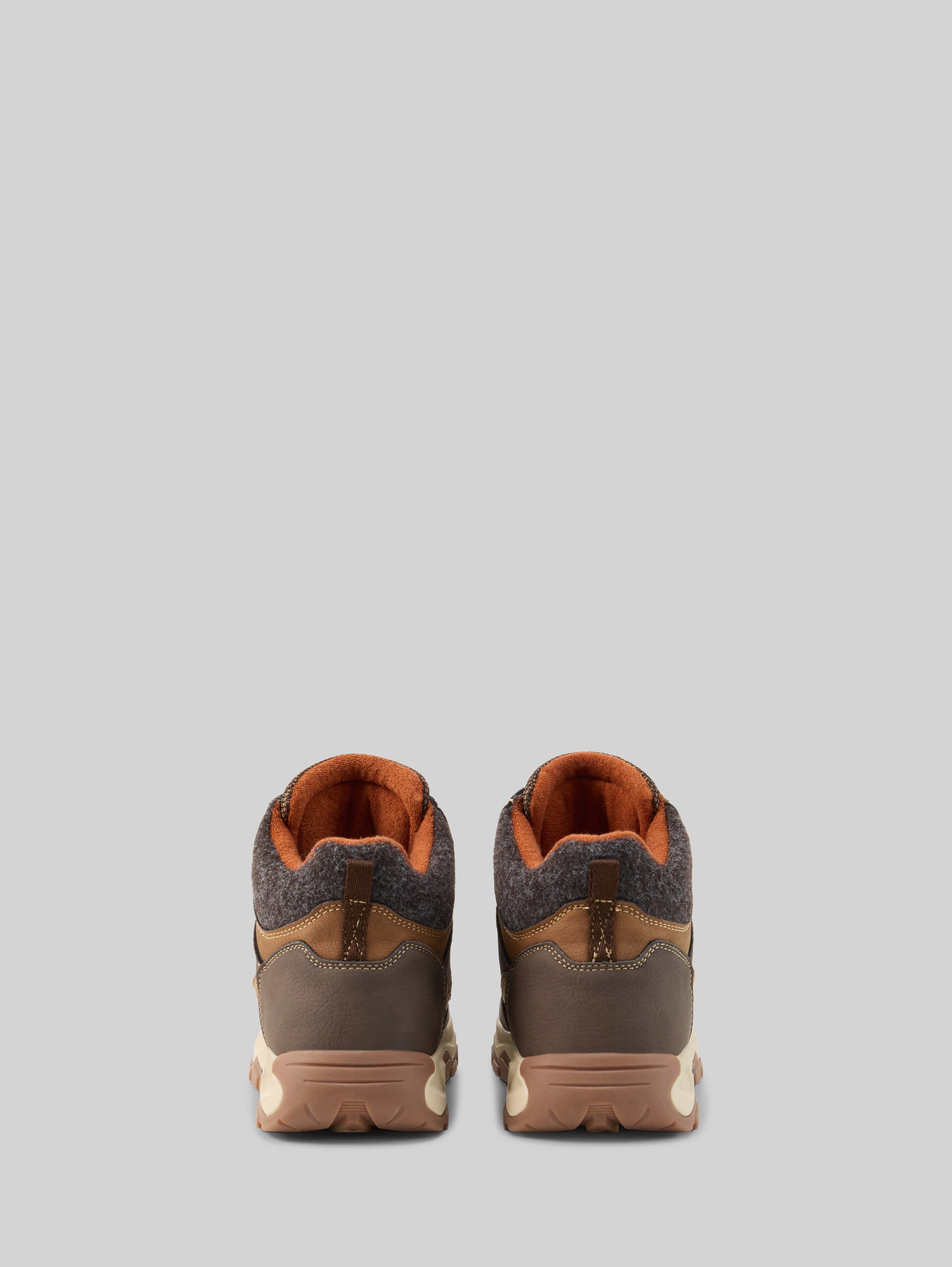 Waterdichte veterschoenen - cognac - Achteraanzicht product