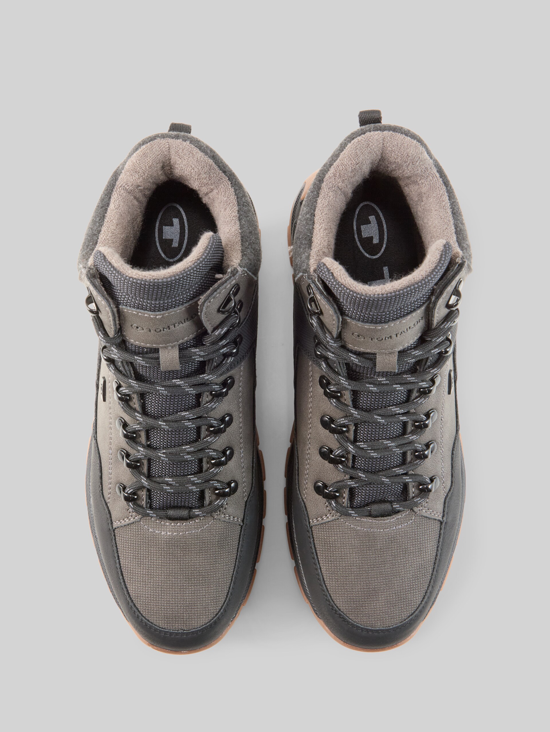 Waterdichte veterschoenen - coal - Bovenaanzicht product 