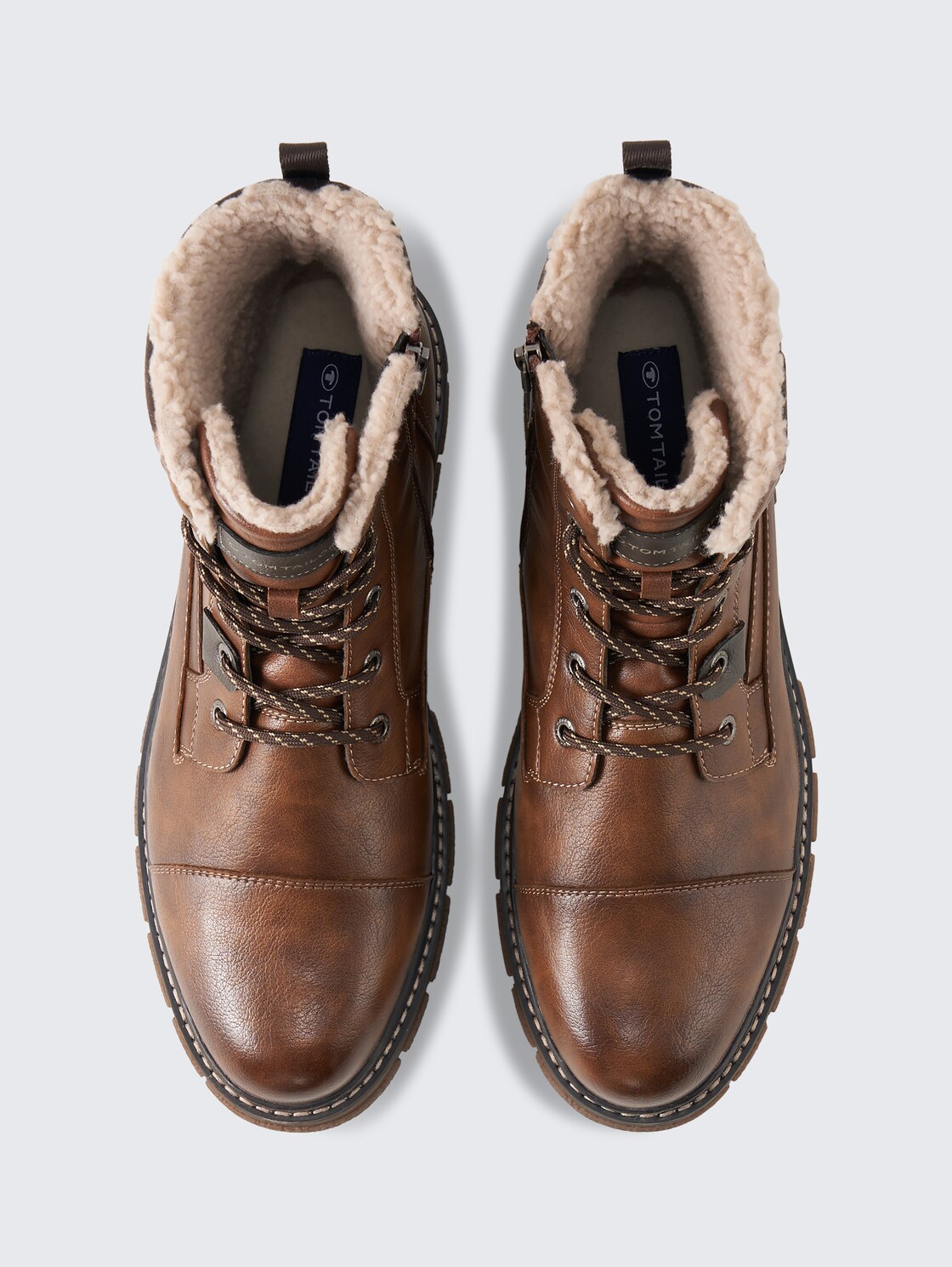 Wasserdichte Stiefeletten mit Fütterung - rust - Produkt-Ansicht von oben 