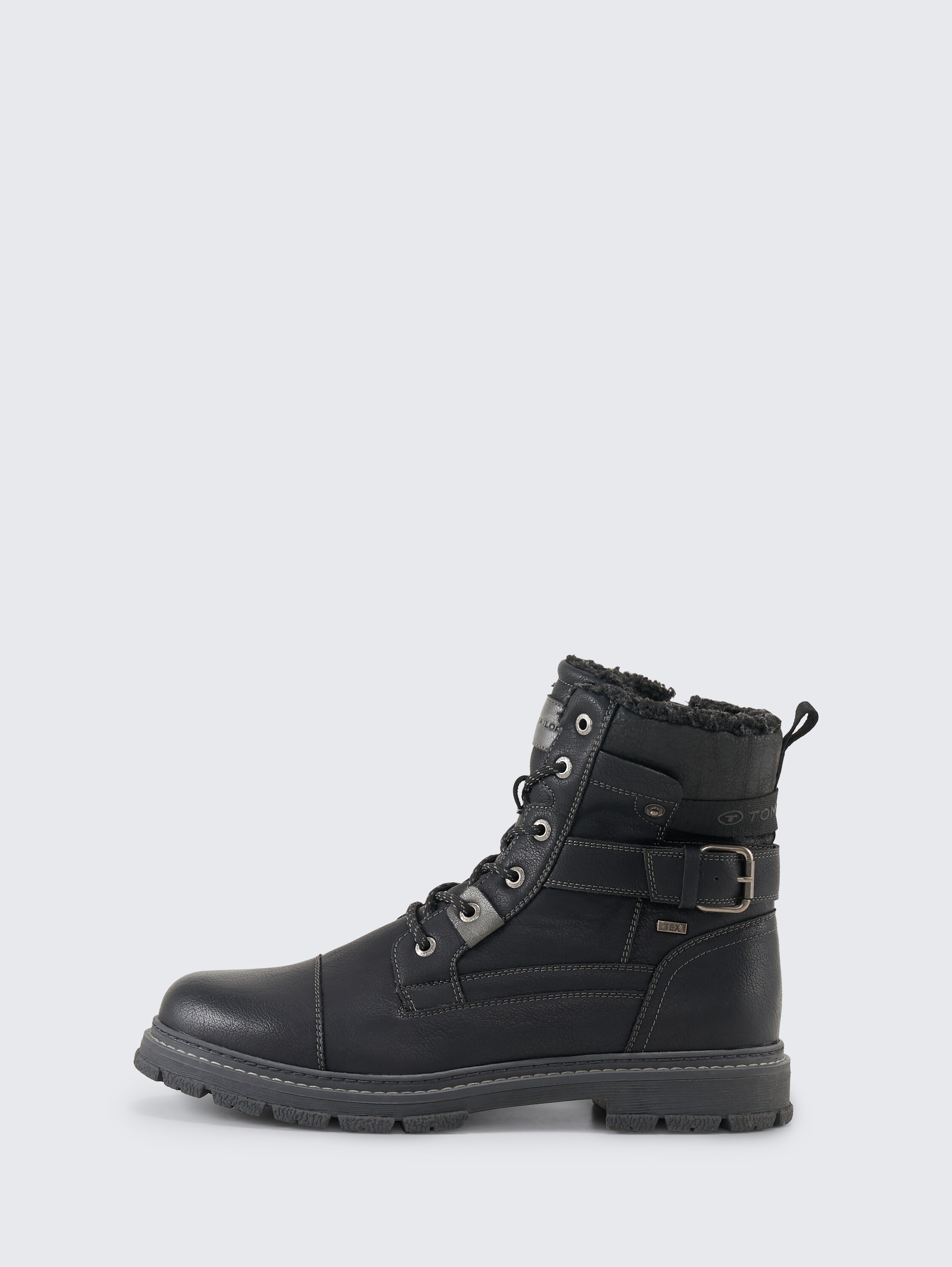 Waterdichte enkellaarsjes met voering - black_1 - 