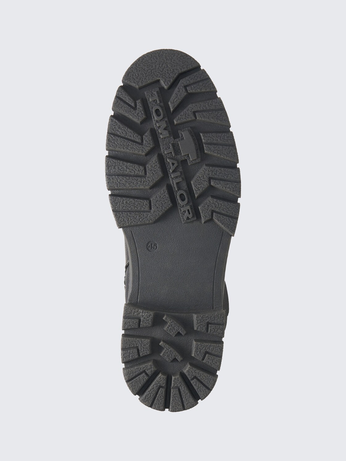 Waterproof ankle boots with lining - black - Product view sole 