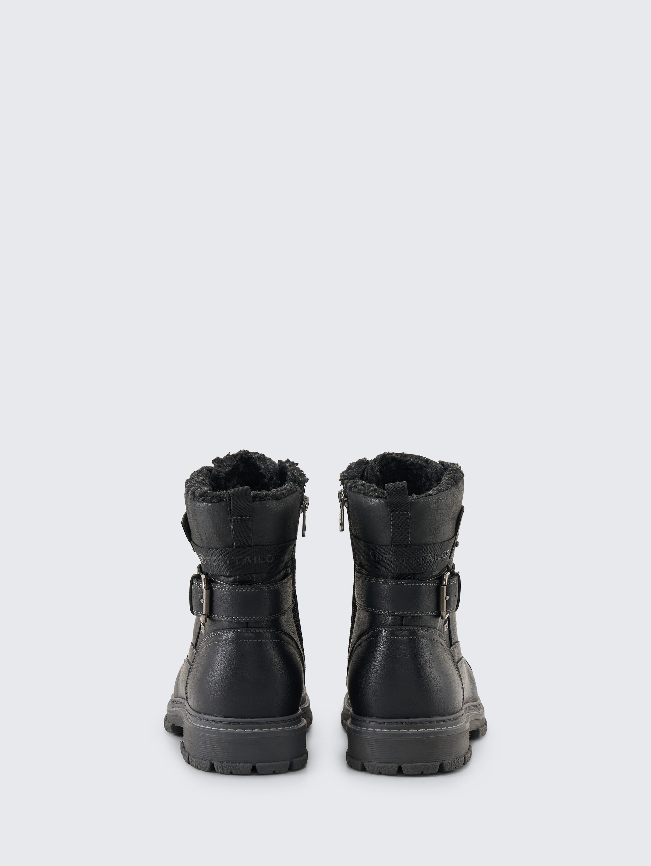 Waterdichte enkellaarsjes met voering - black_1 - 