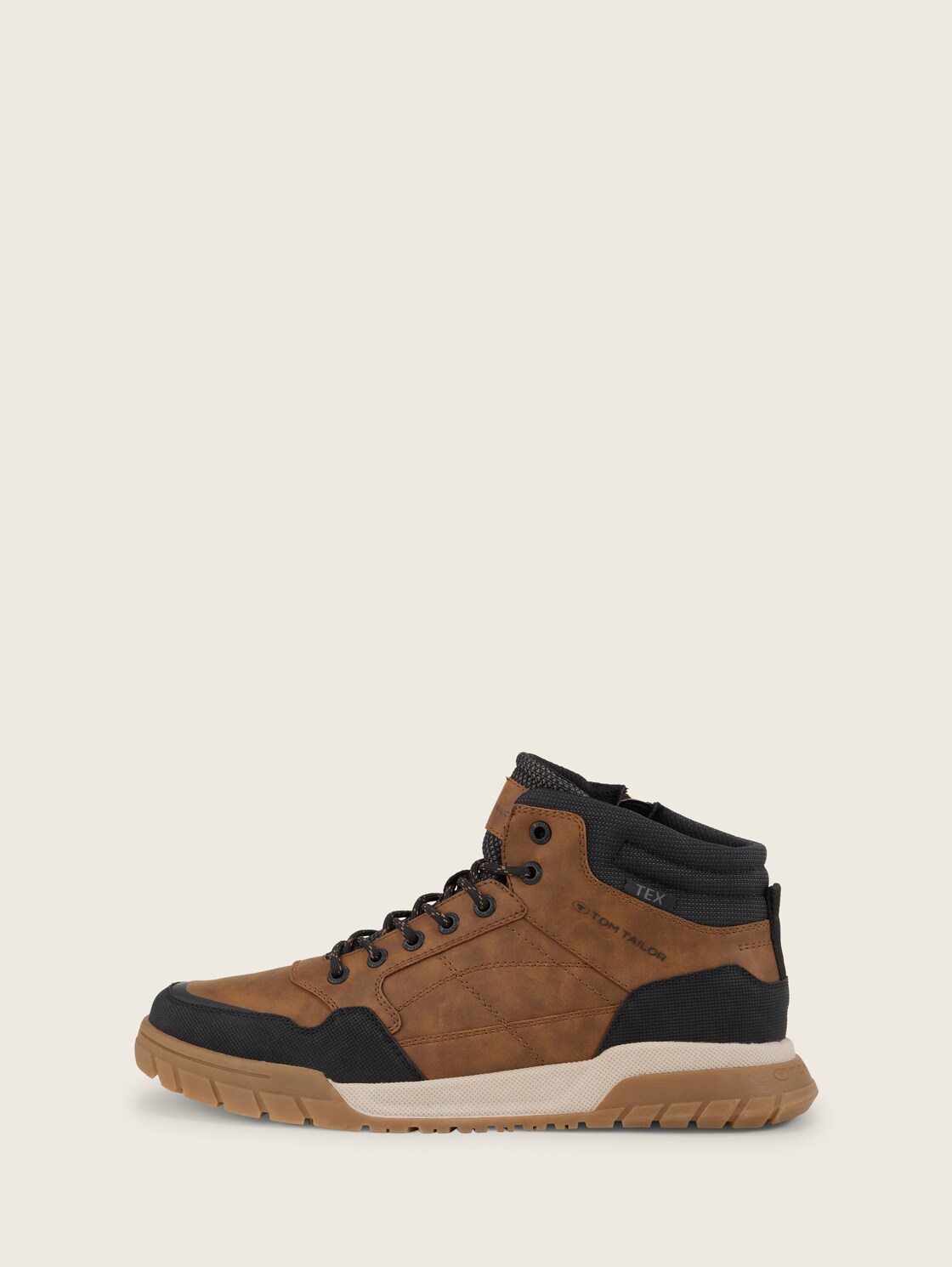 Kunstleder Stiefel - nuts - seitliche Produkt-Ansicht