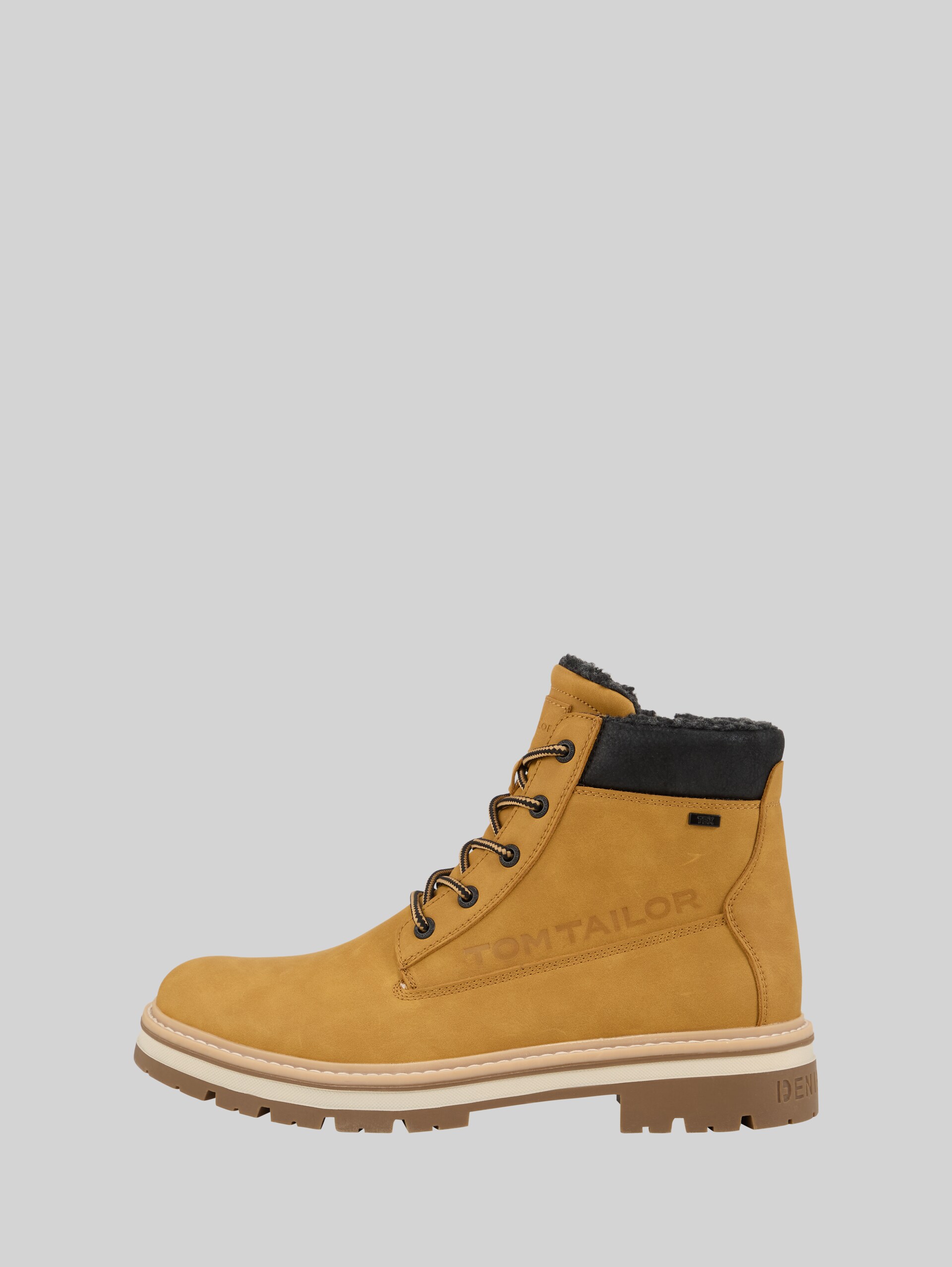 Bottes imperméables doublées - camel - vue latérale du produit