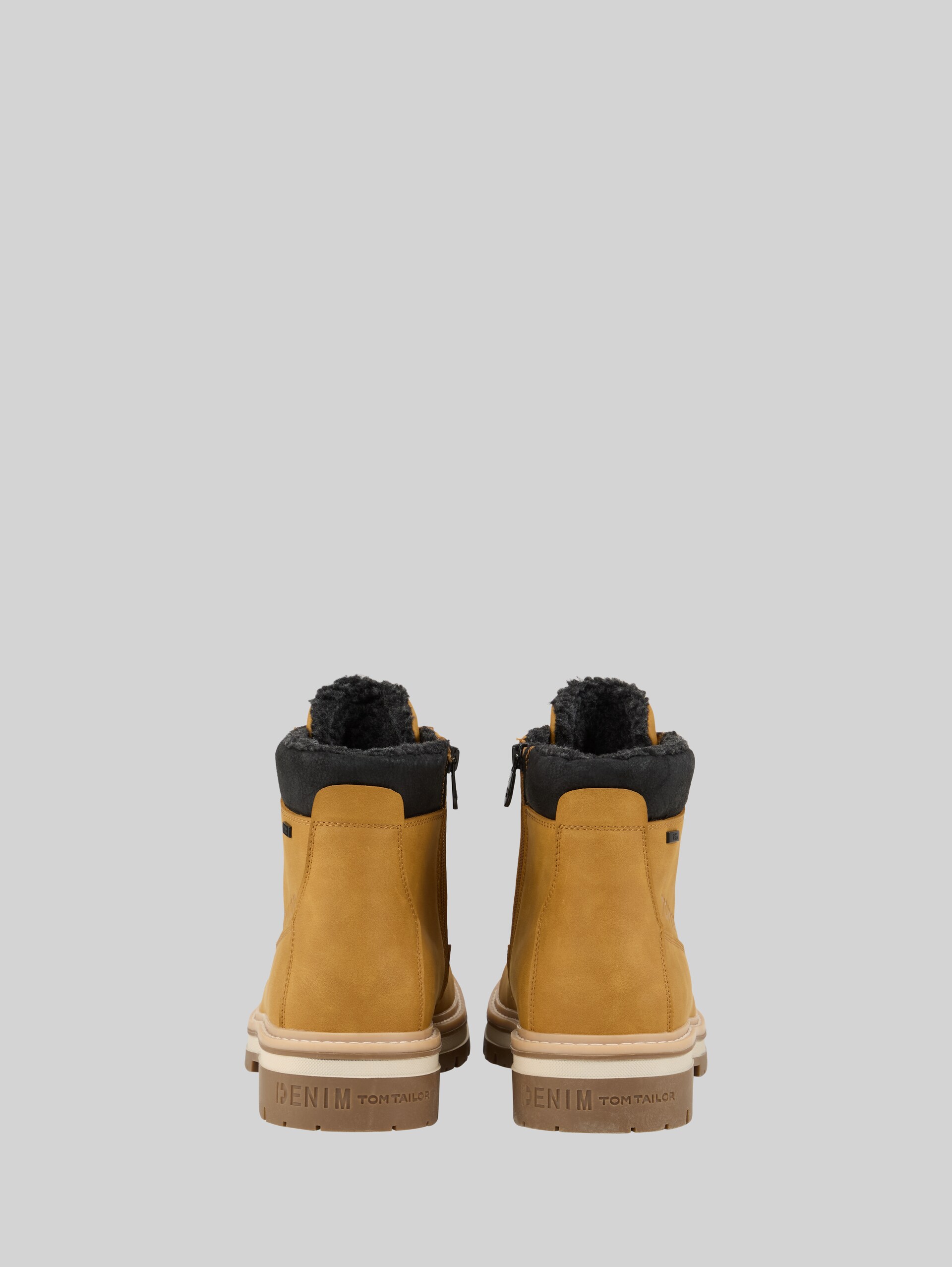 Bottes imperméables doublées - camel - Vue arrière du produit