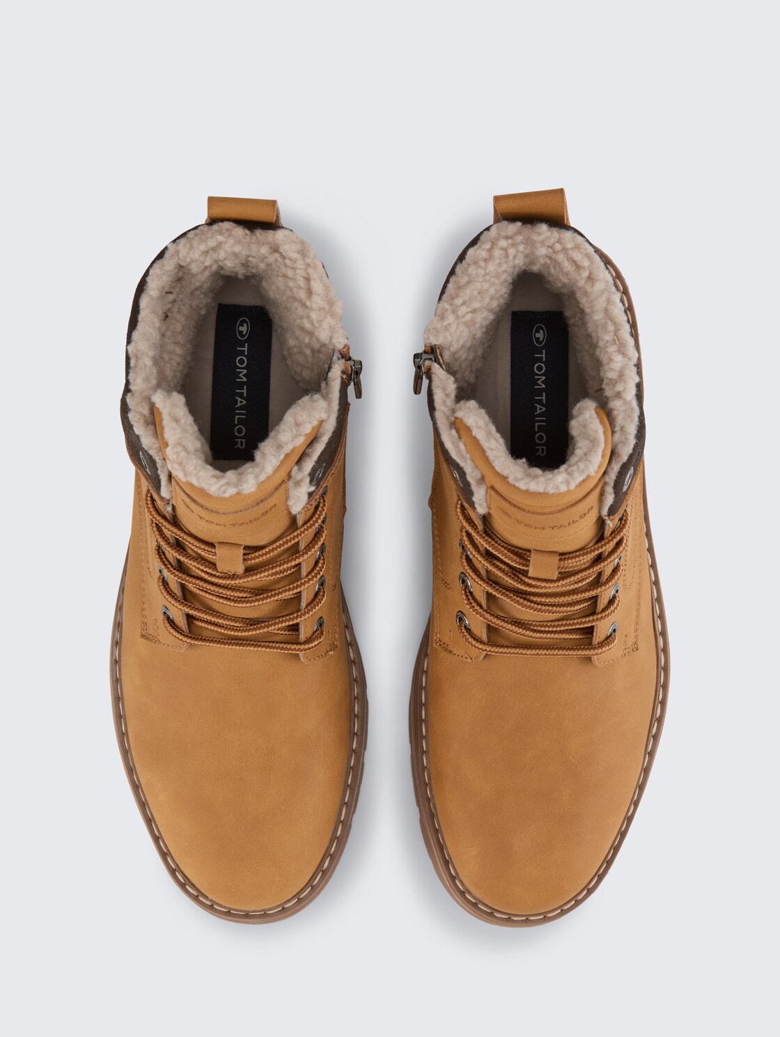 Wasserdichte Boots mit Fütterung - camel - Produkt-Ansicht von oben 