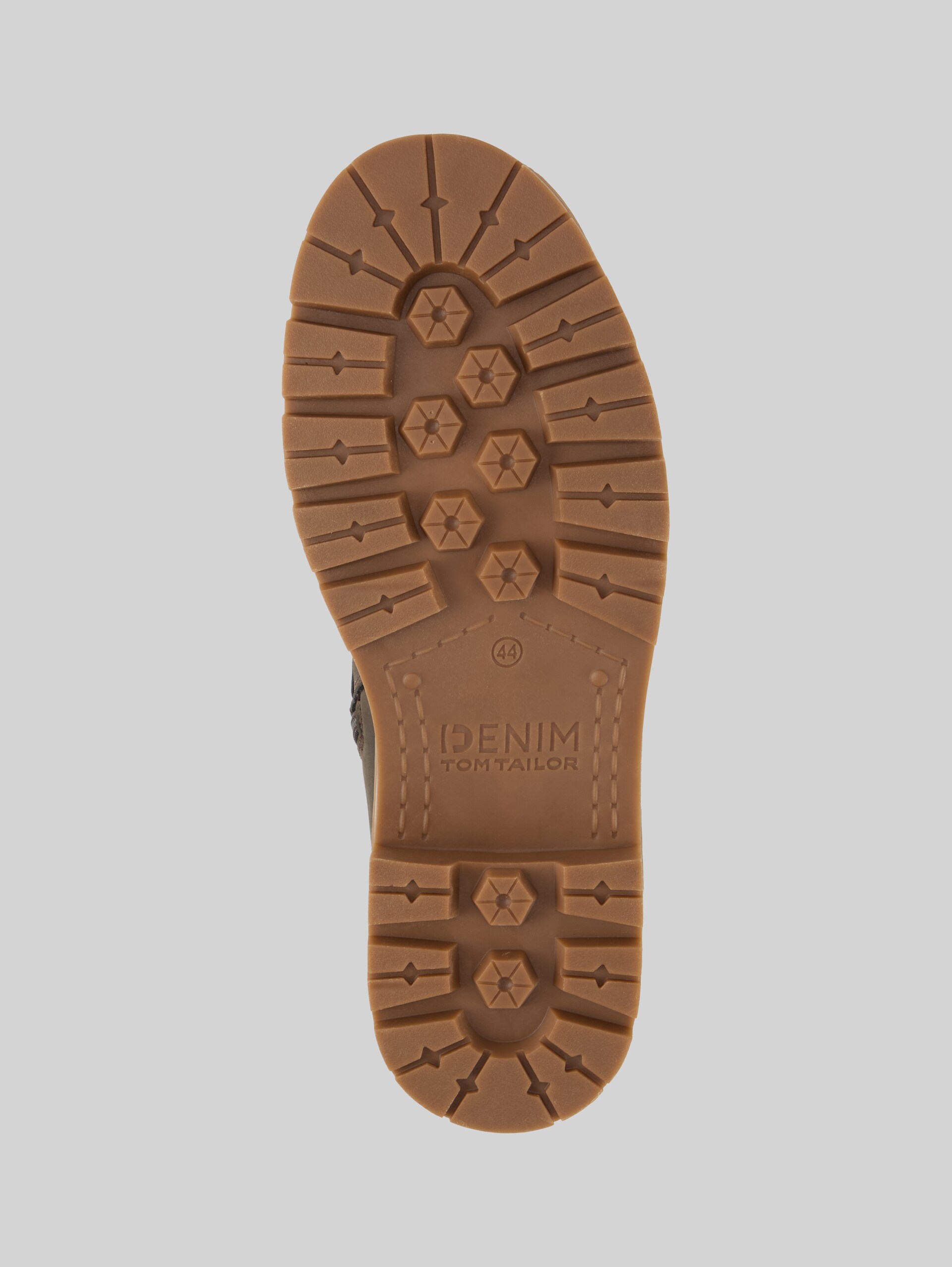 Waterproof boots with lining - mokka - Product view sole 
