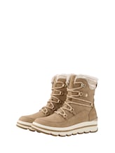 Selected, Lined snow boots with platform heel by Tom Tailor, brown