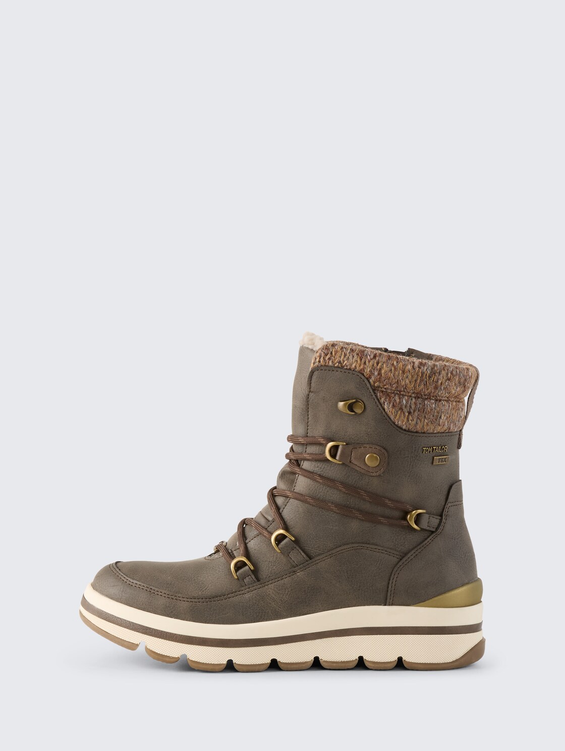 Wasserfeste Stiefel mit Fütterung - lava - seitliche Produkt-Ansicht