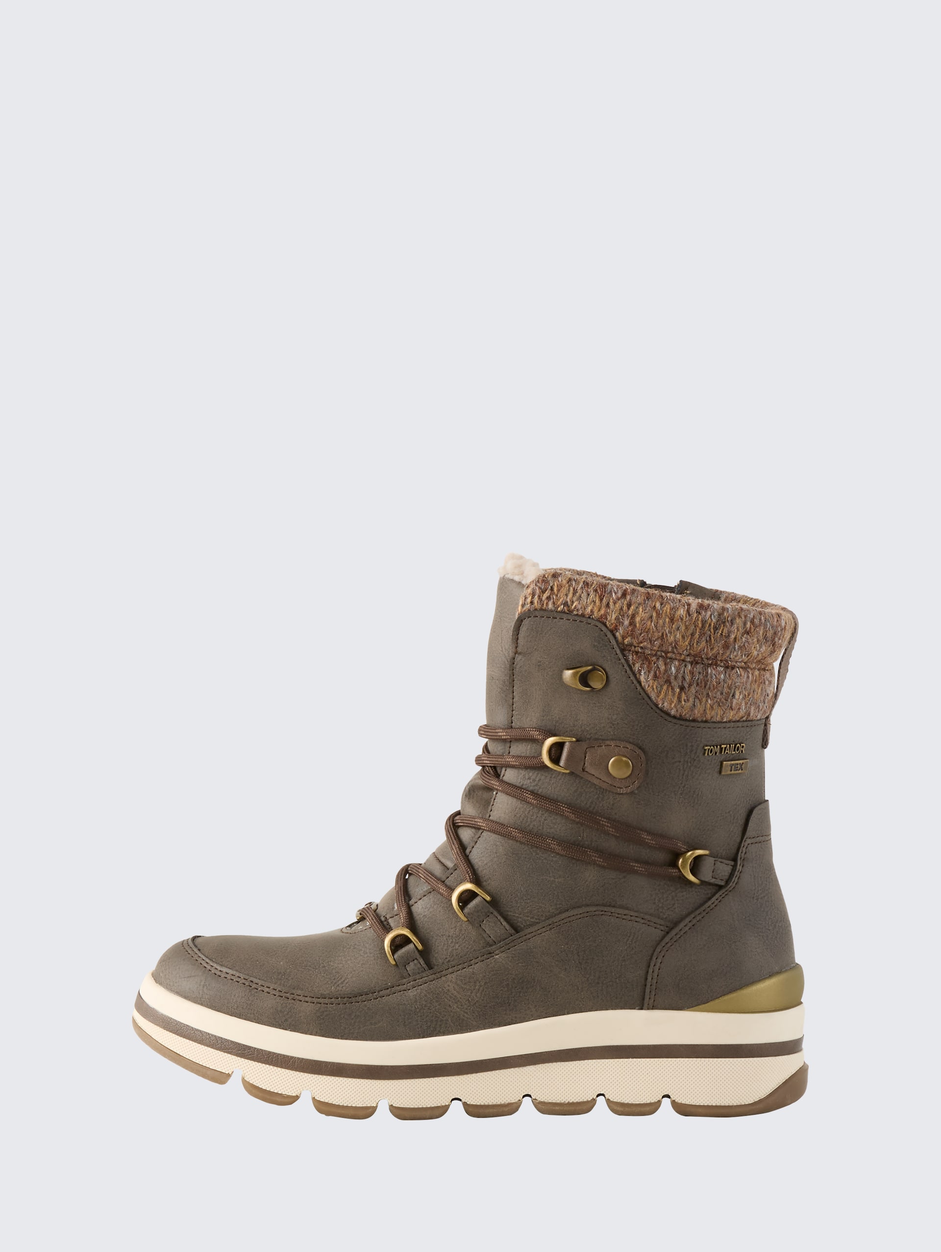 Wasserfeste Stiefel mit Fütterung - lava - seitliche Produkt-Ansicht