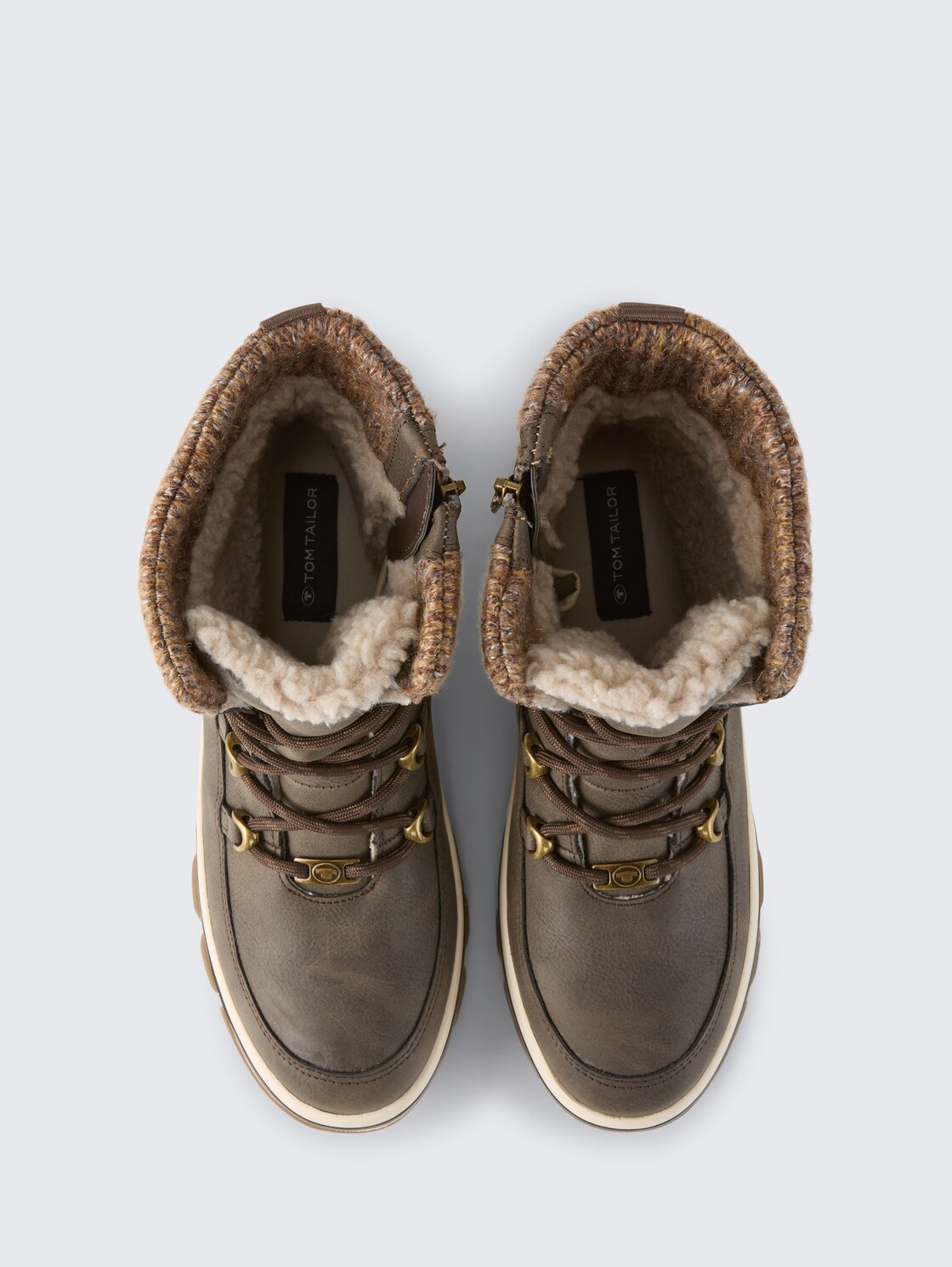 Wasserfeste Stiefel mit Fütterung - lava - Produkt-Ansicht von oben 