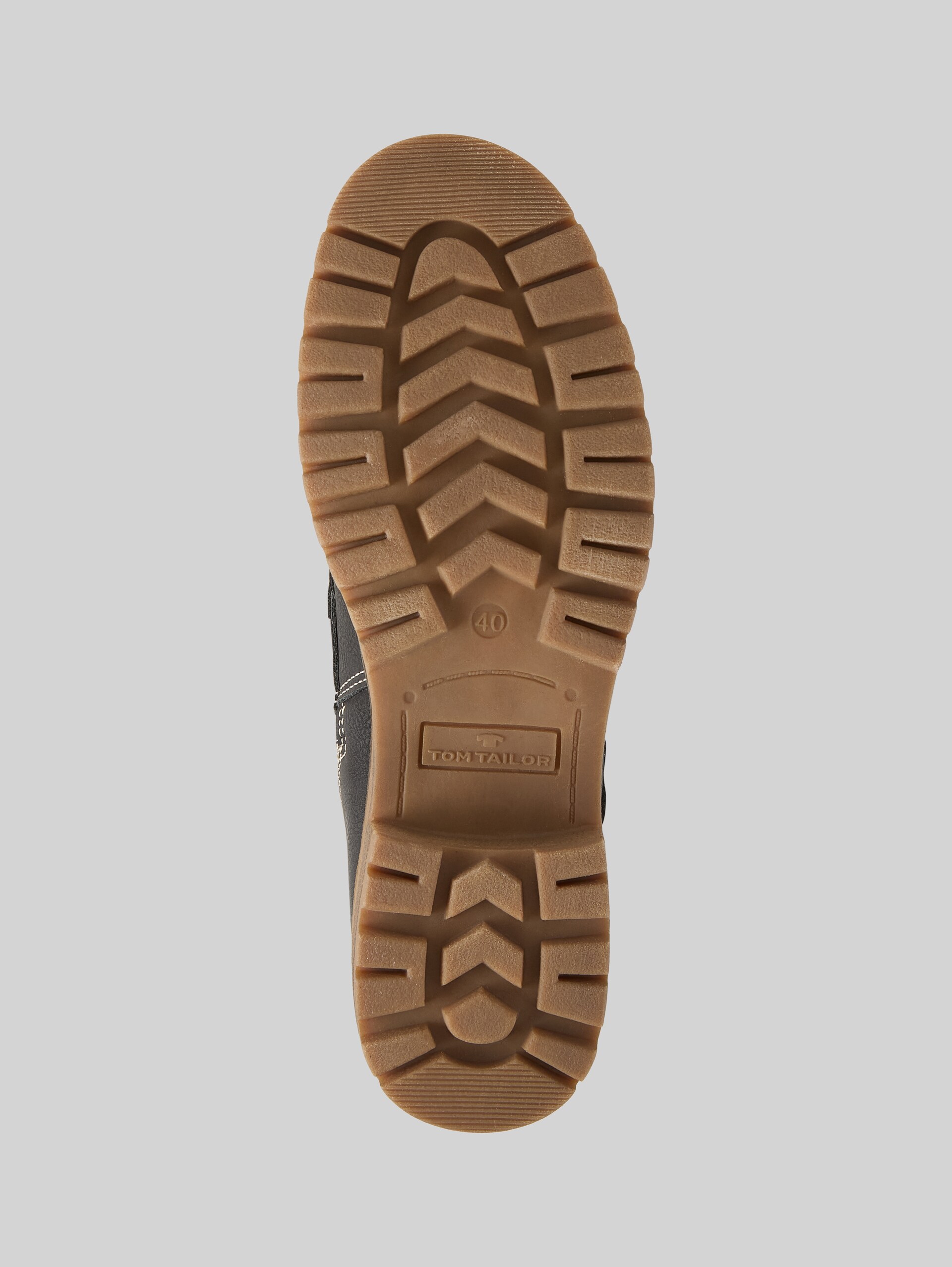 Waterproof boots with lining - black - Product view sole 