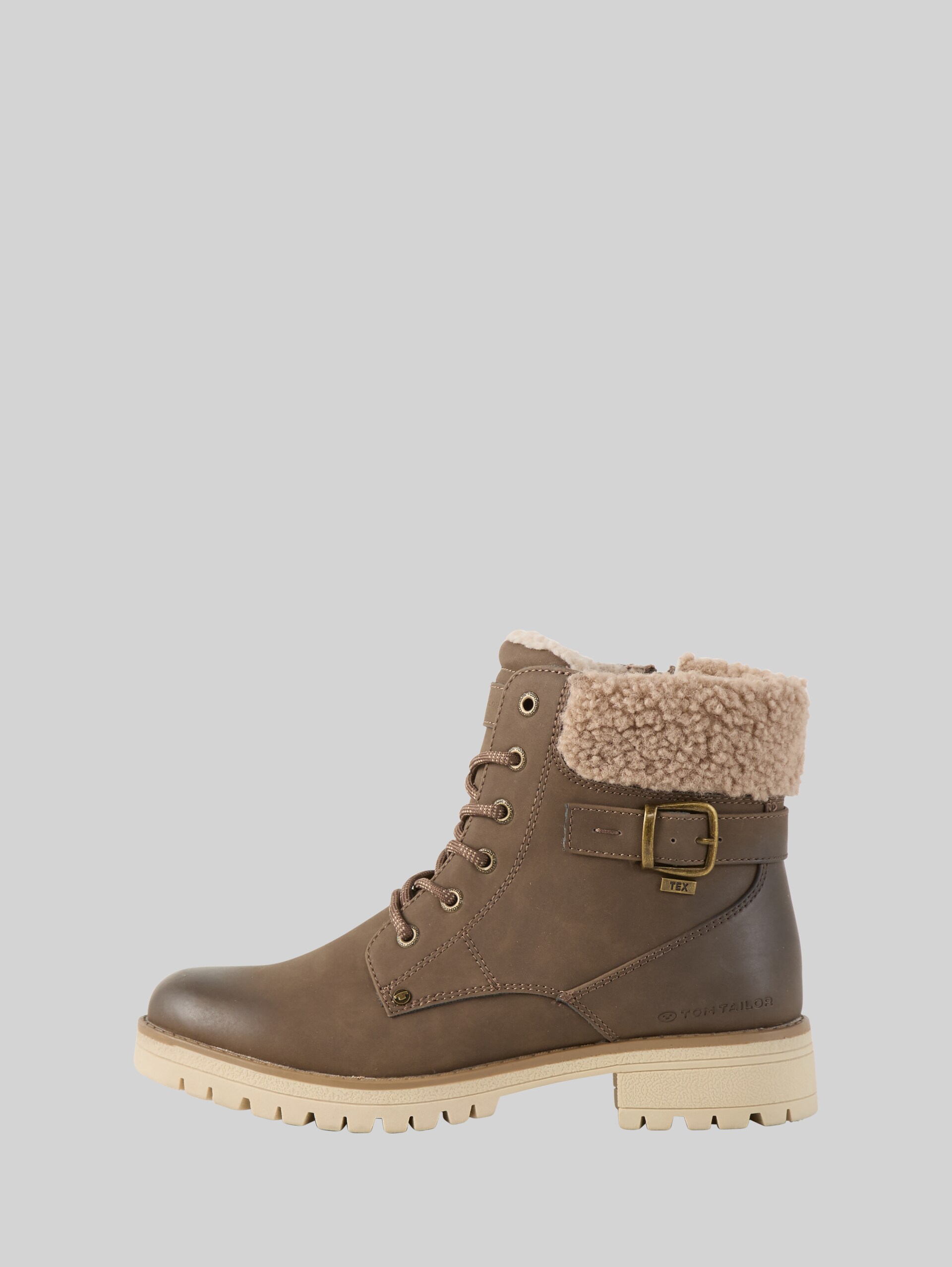 Waterproof boots with lining - taupe - Product detail view