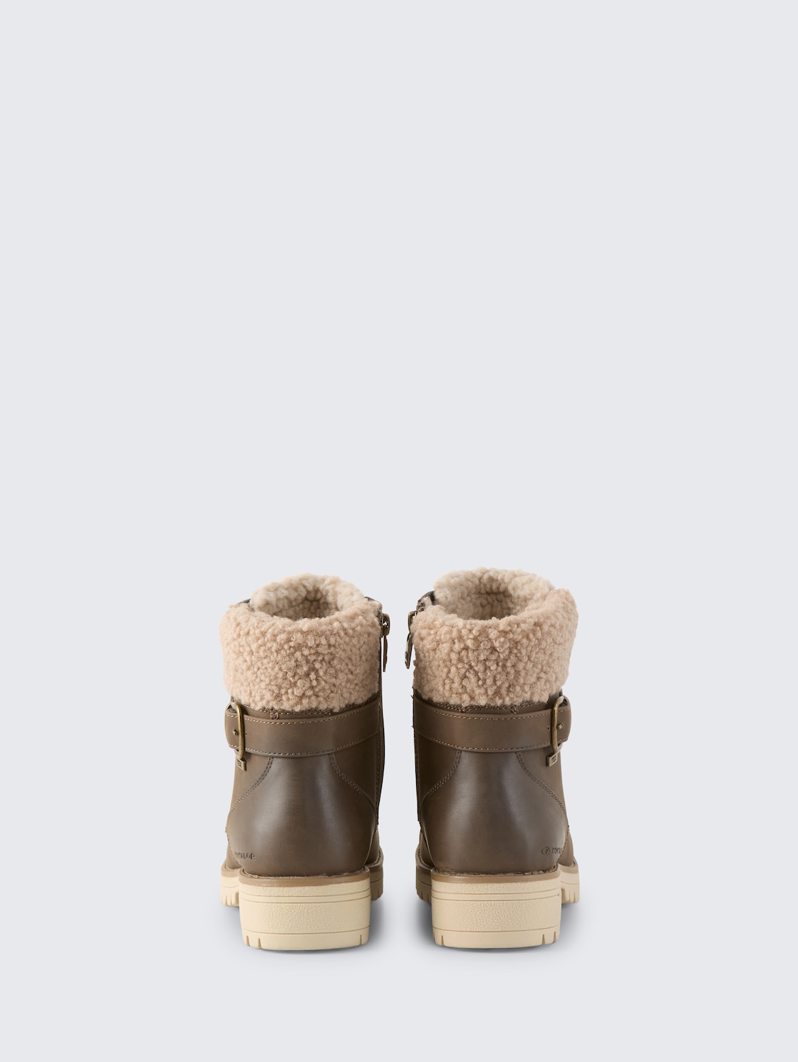 Wasserdichte Stiefel mit Fütterung - taupe - Produkt-Rückansicht