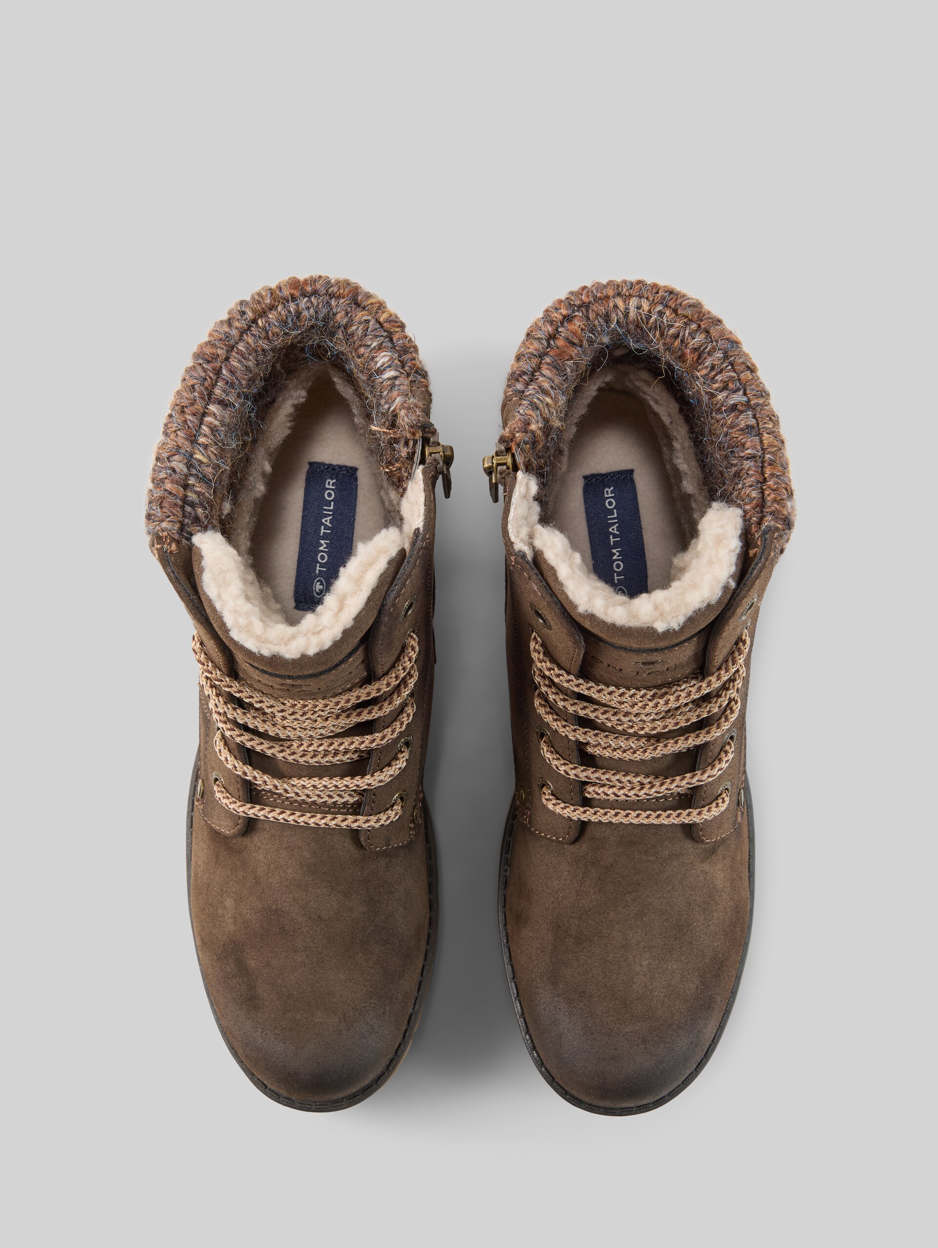 Waterdichte laarzen met gespdetails - brown - Bovenaanzicht product 
