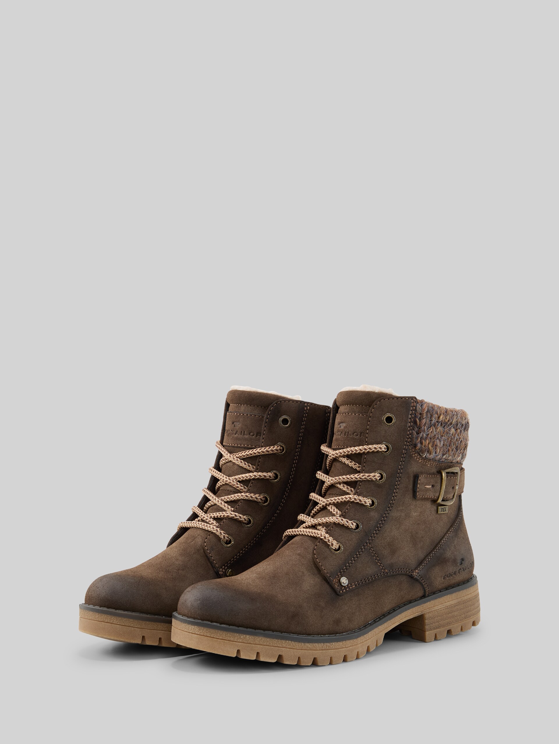 Waterdichte laarzen met gespdetails - brown - zijaanzicht product