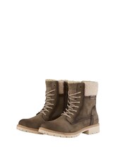 Ausgewählt, Wasserdichte Stiefel mit Fütterung von Tom Tailor, beige